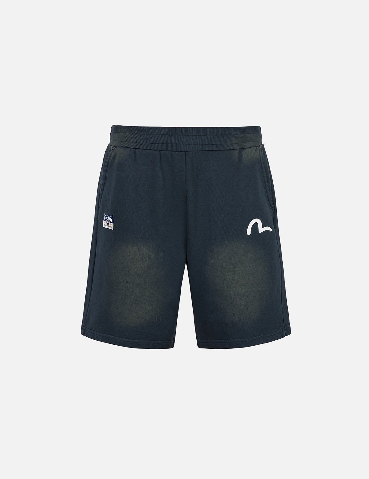 Logo Appliqué Embroidery Heavy Washed Fashion Fit Sweatshorts - 2