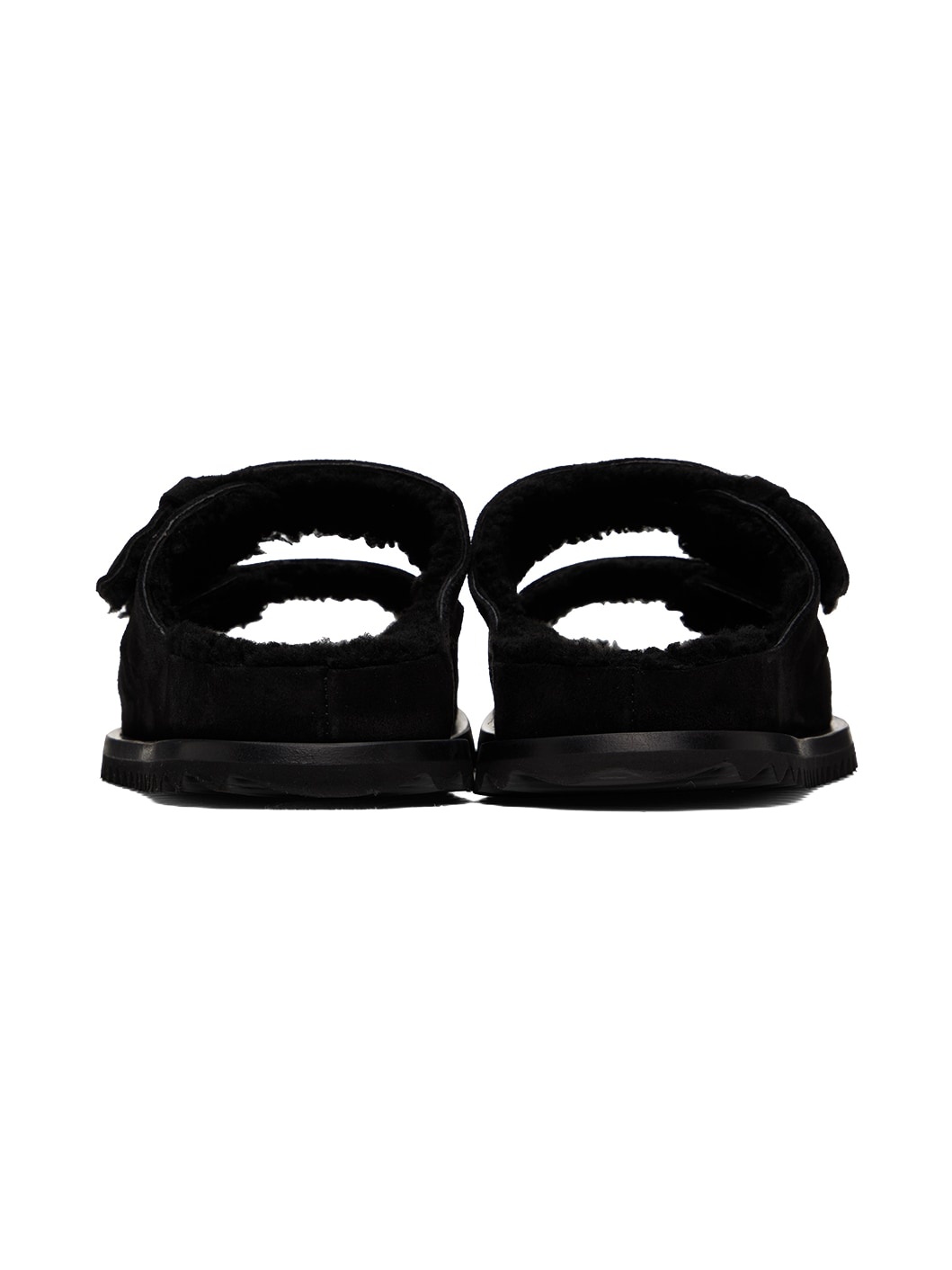 Black Shearling Introspectus 003 Sandals - 2