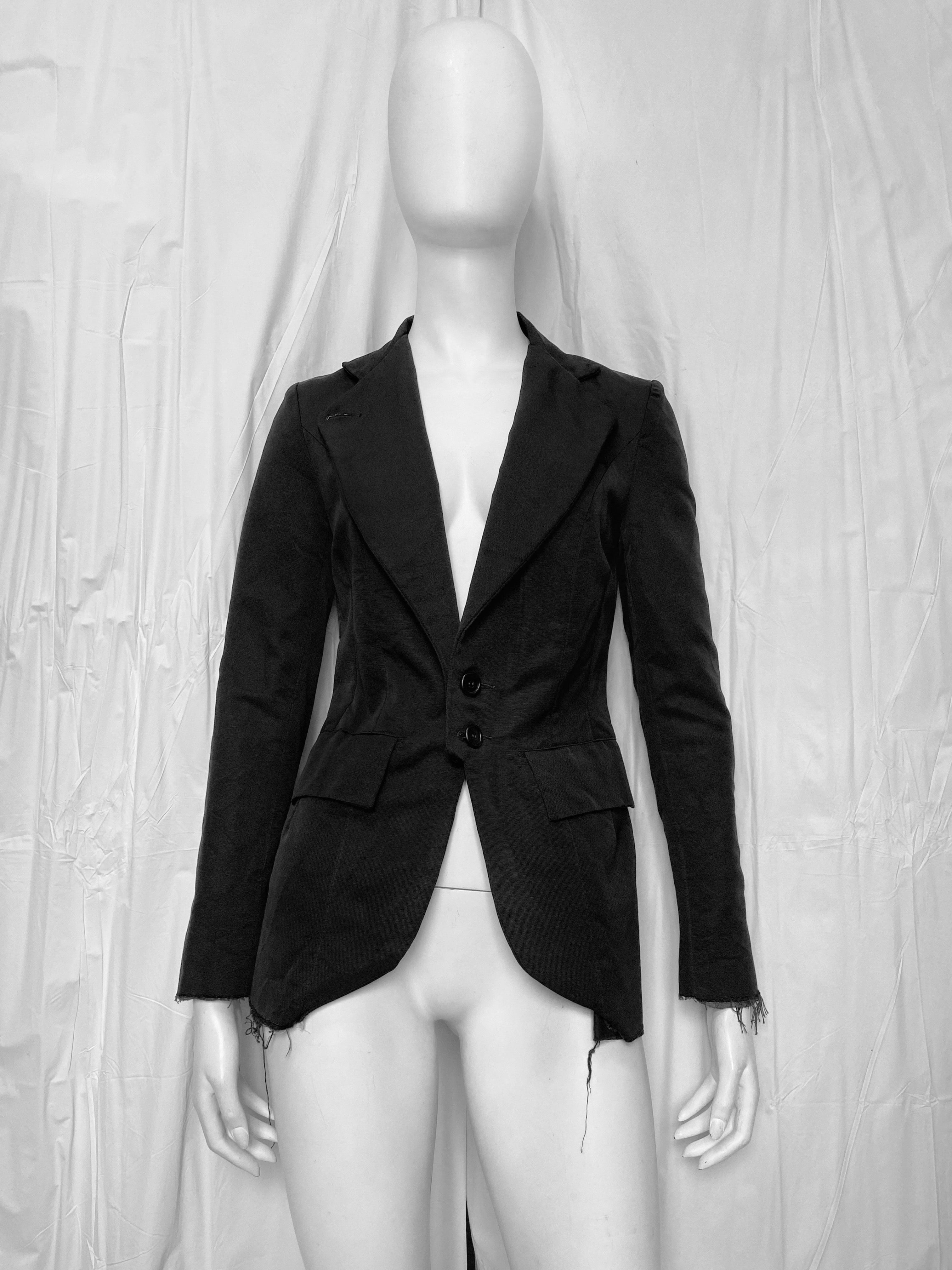 zOthers - BWNT Elena Dawson 2014 Black Classic Silk Blazer XS - 8
