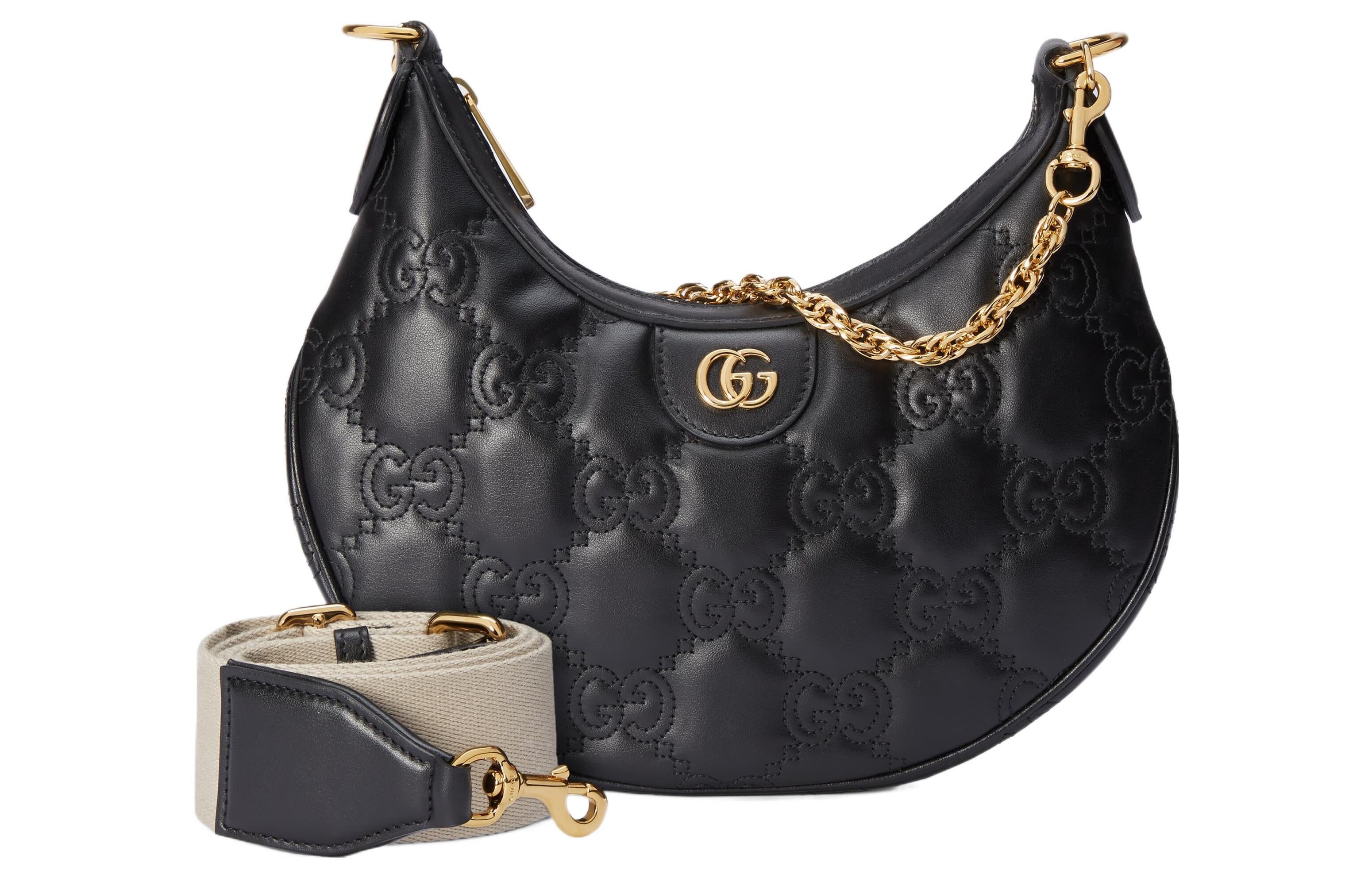(WMNS) Gucci GG Matelasse Small Shoulder Bag 'Black' 739709-UM8HG-1046 - 2
