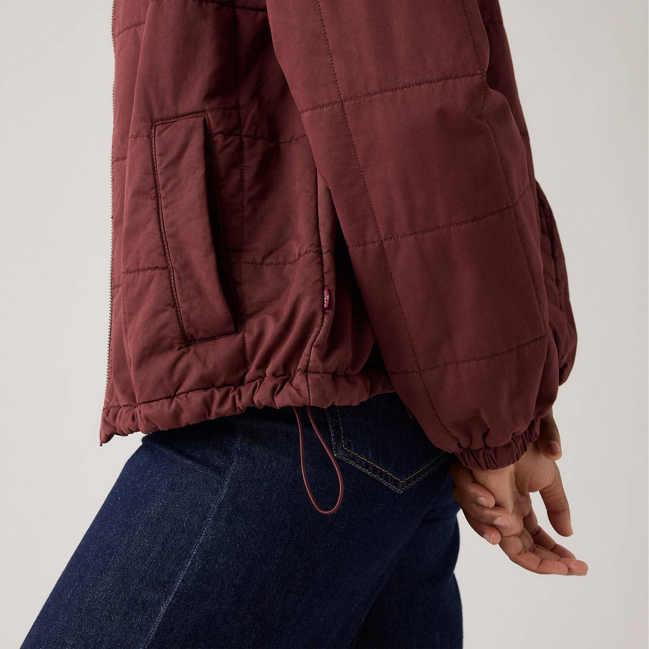 BOX QUILTED RELAXED COTTON JACKET - 4