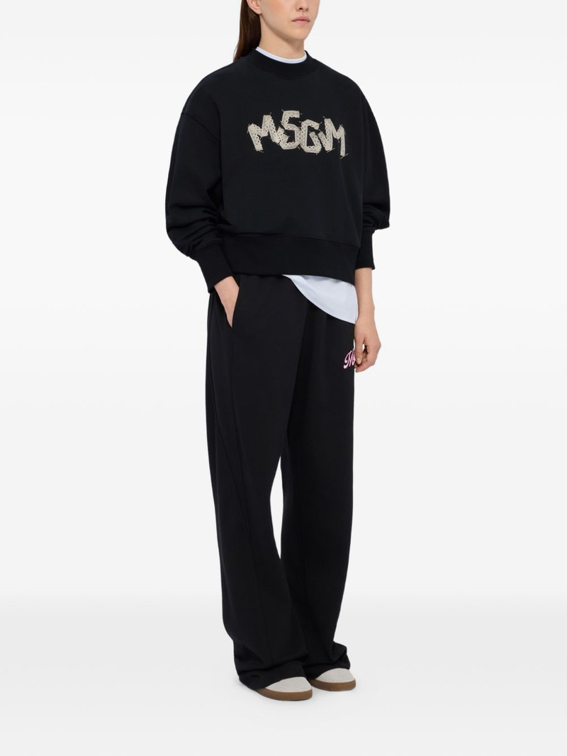 MSGM embroidered sweatshirt outlook