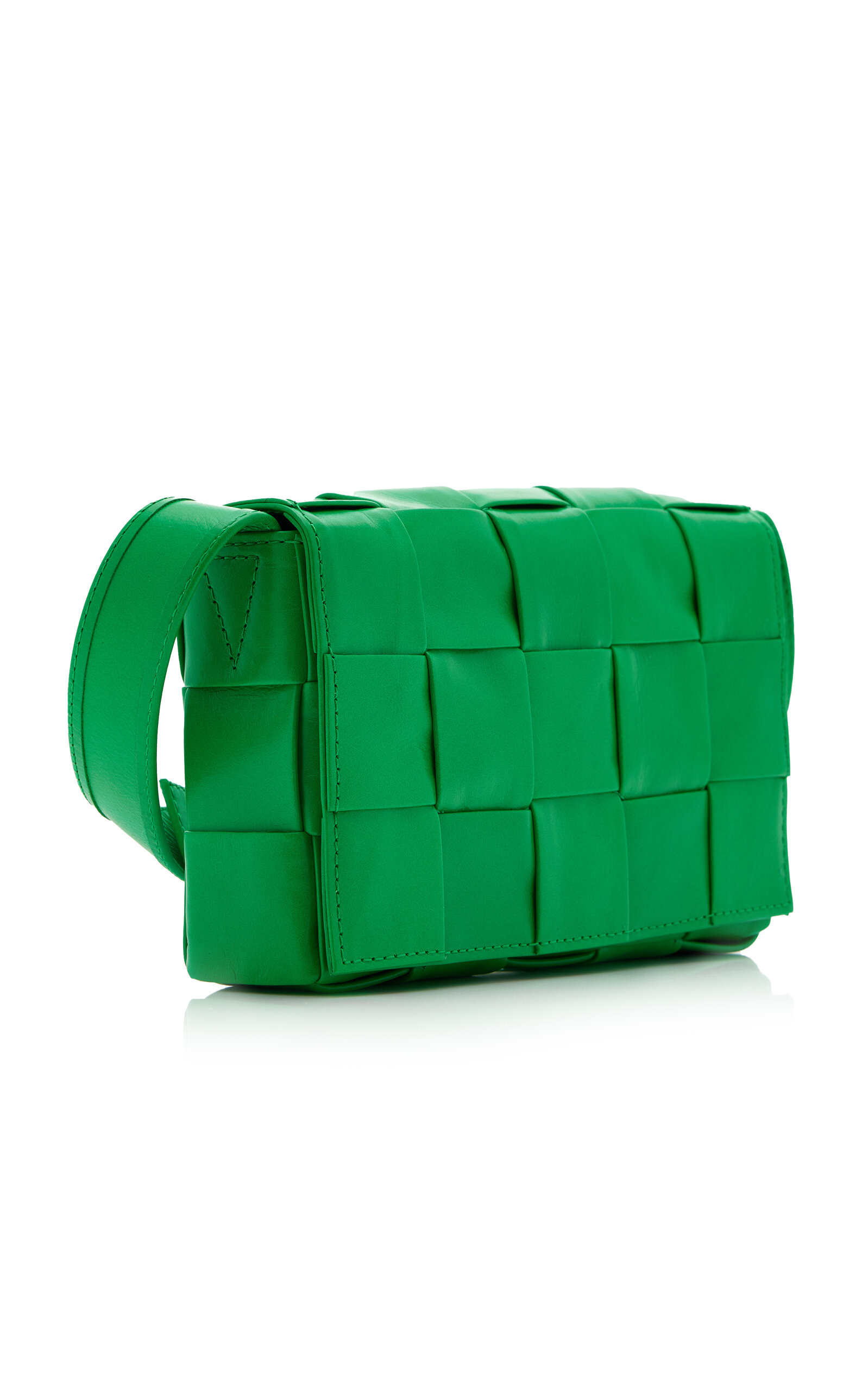 Mini Cassette Leather Bag green - 4