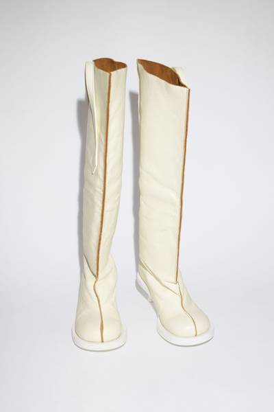 Acne Studios Leather boots - White outlook
