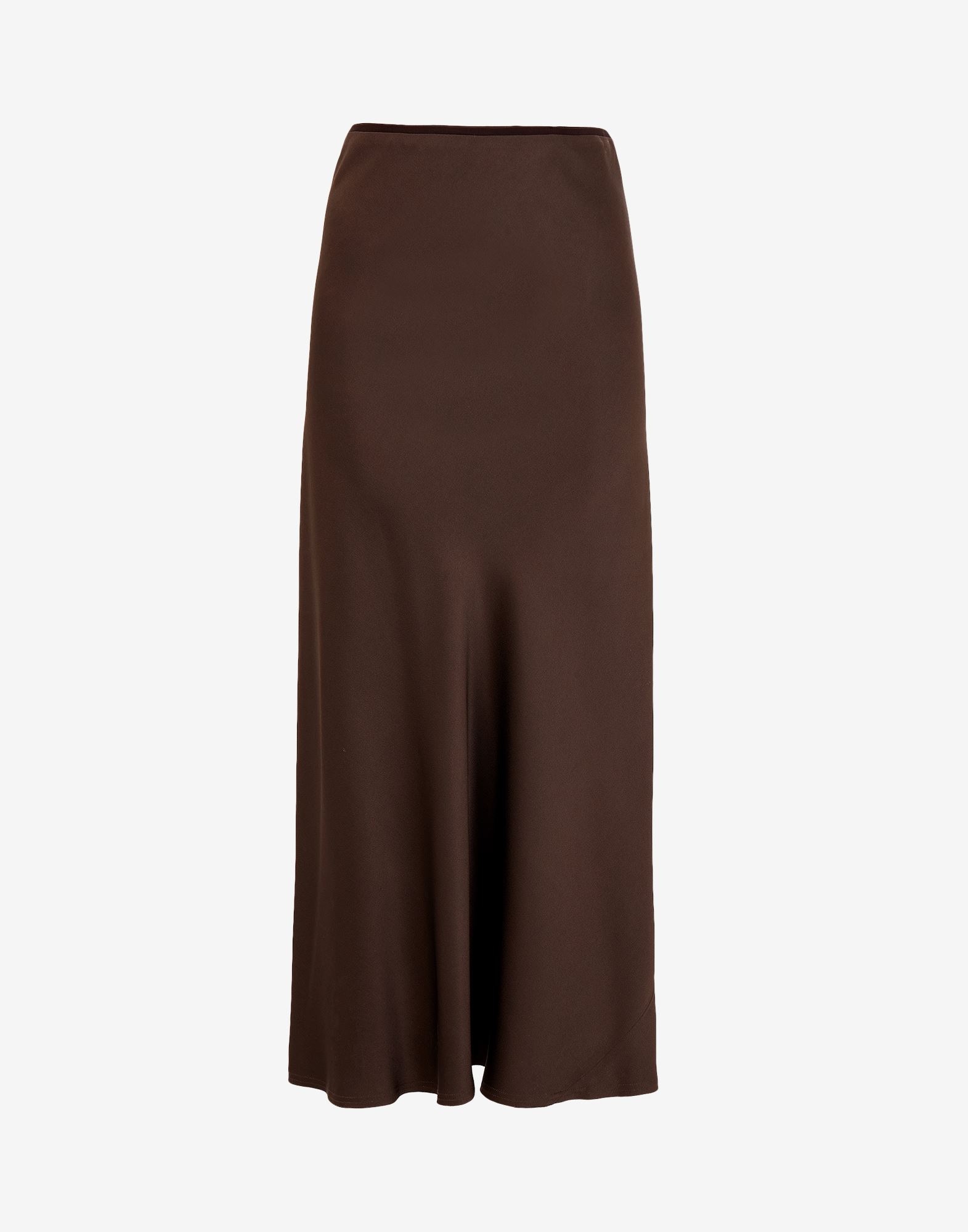 Satin midi skirt - 1