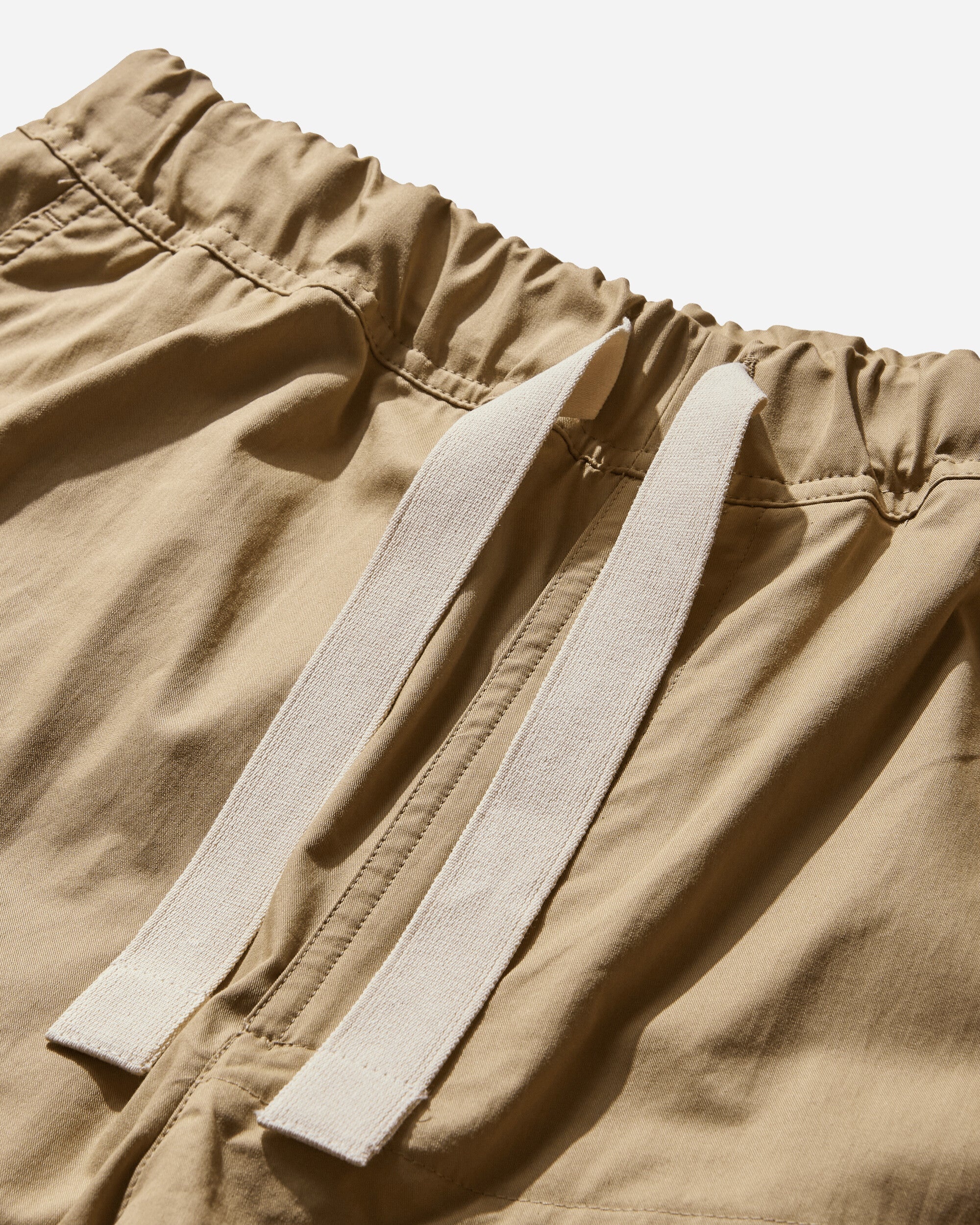 Men's Viscose Drawstring Pants Beige - 3