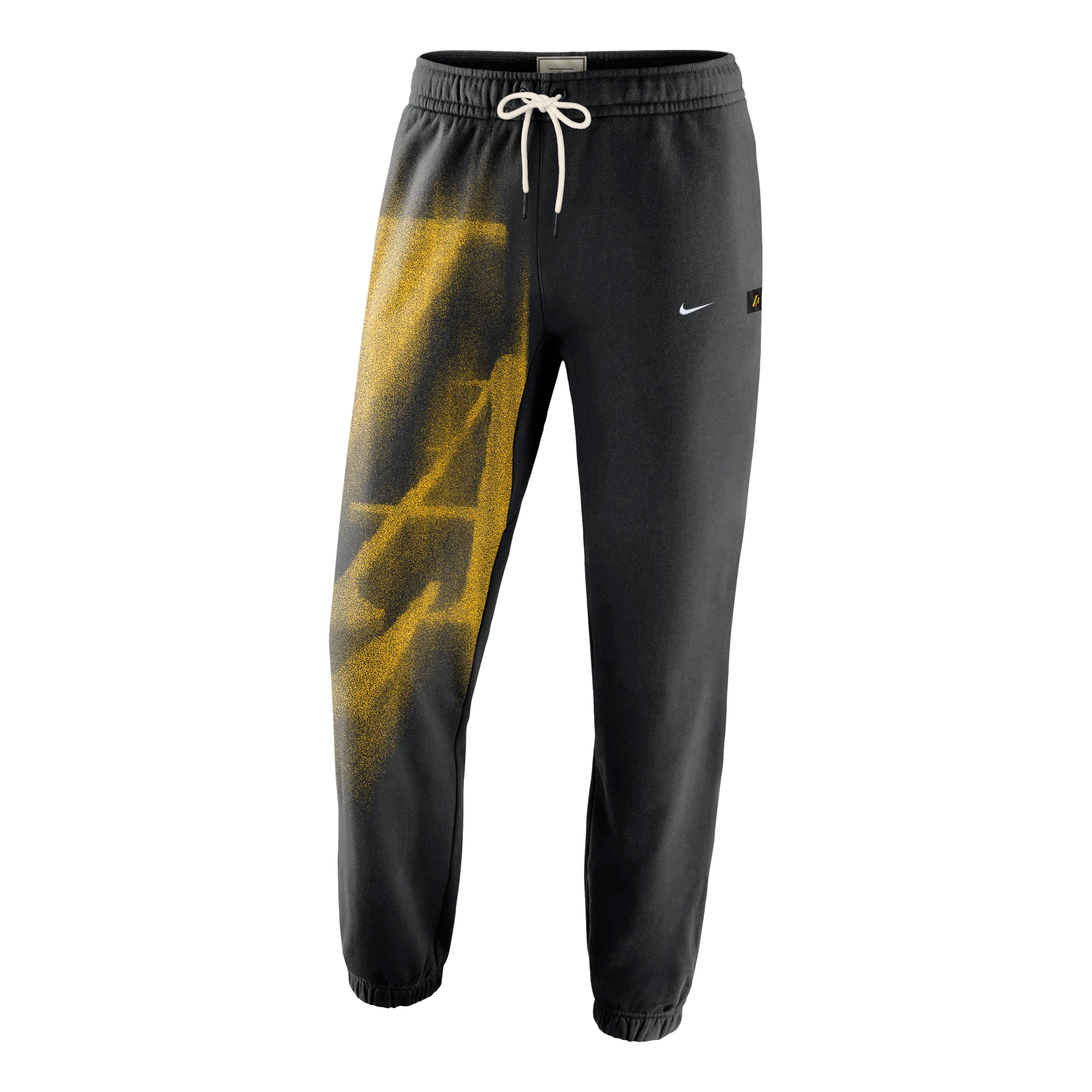 Nike Los Angeles Lakers Standard Issue Fleece Pants 'Black White' IQ1500-010 - 1