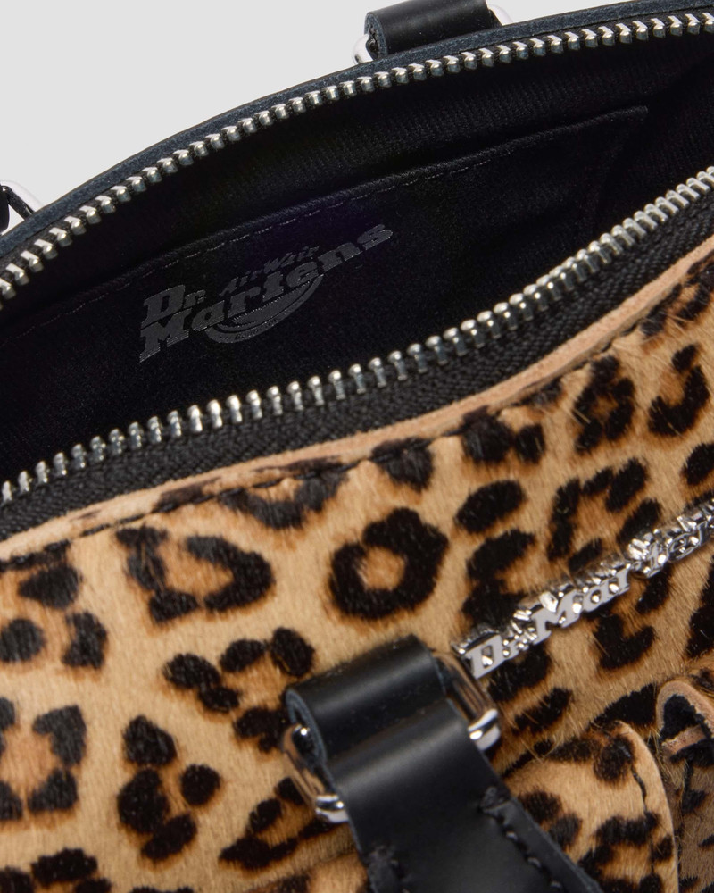 MINI TOP HANDLE BAG Hair On Leopard Print Bag 7