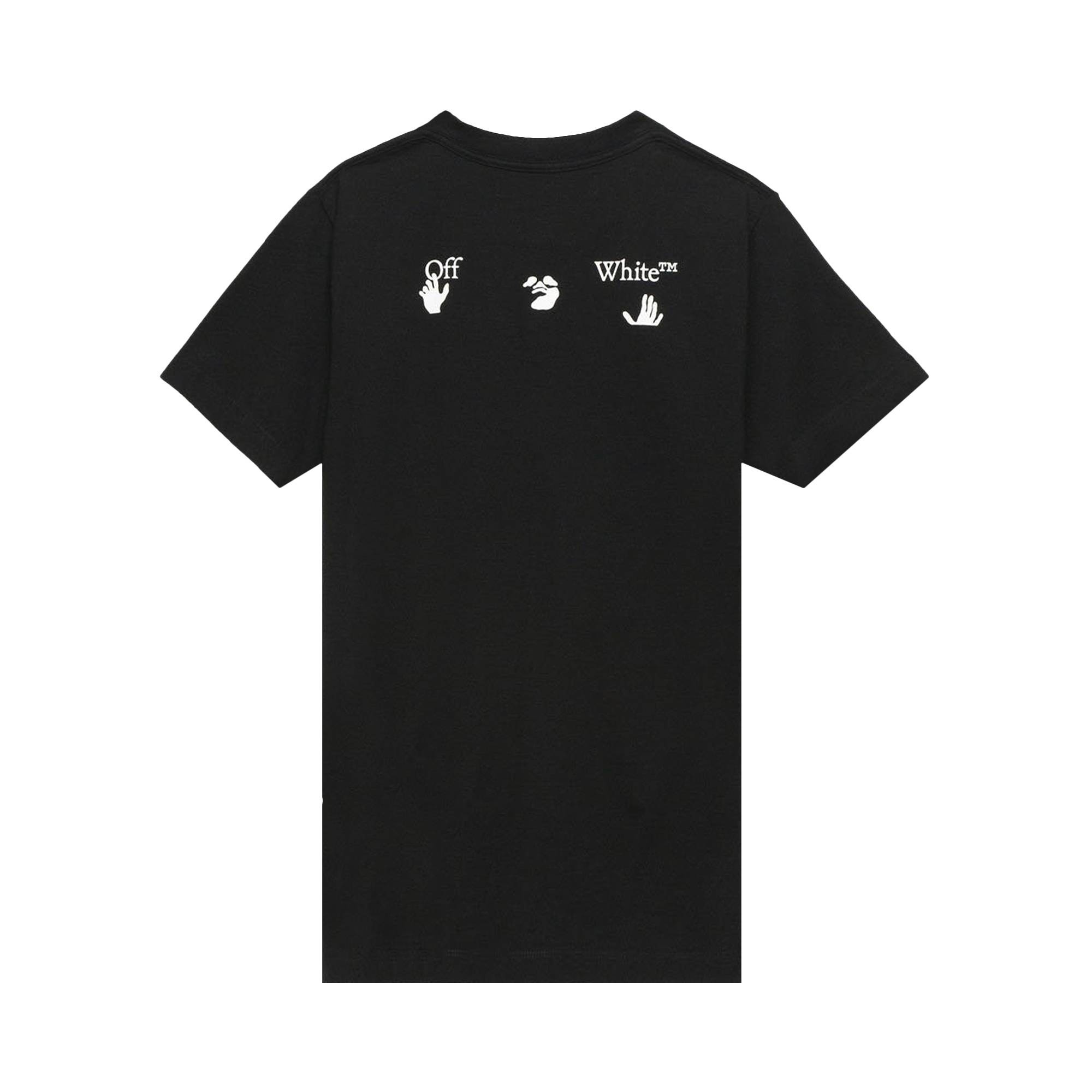 Off-White Big Logo Short-Sleeve Slim Tee 'Black/White' - 2