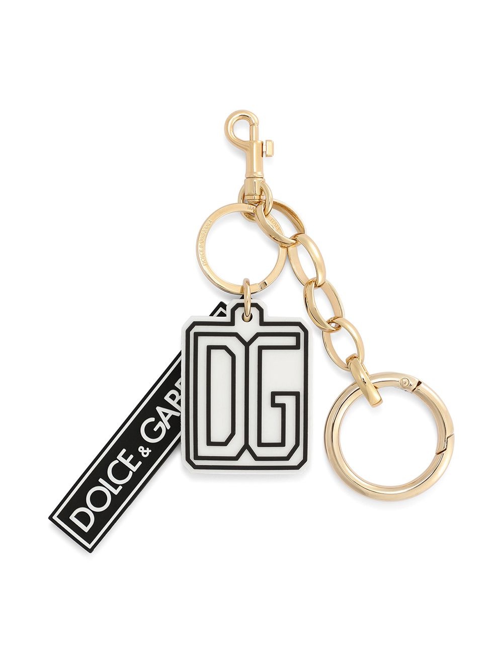 logo-patch chain-link keyring - 1