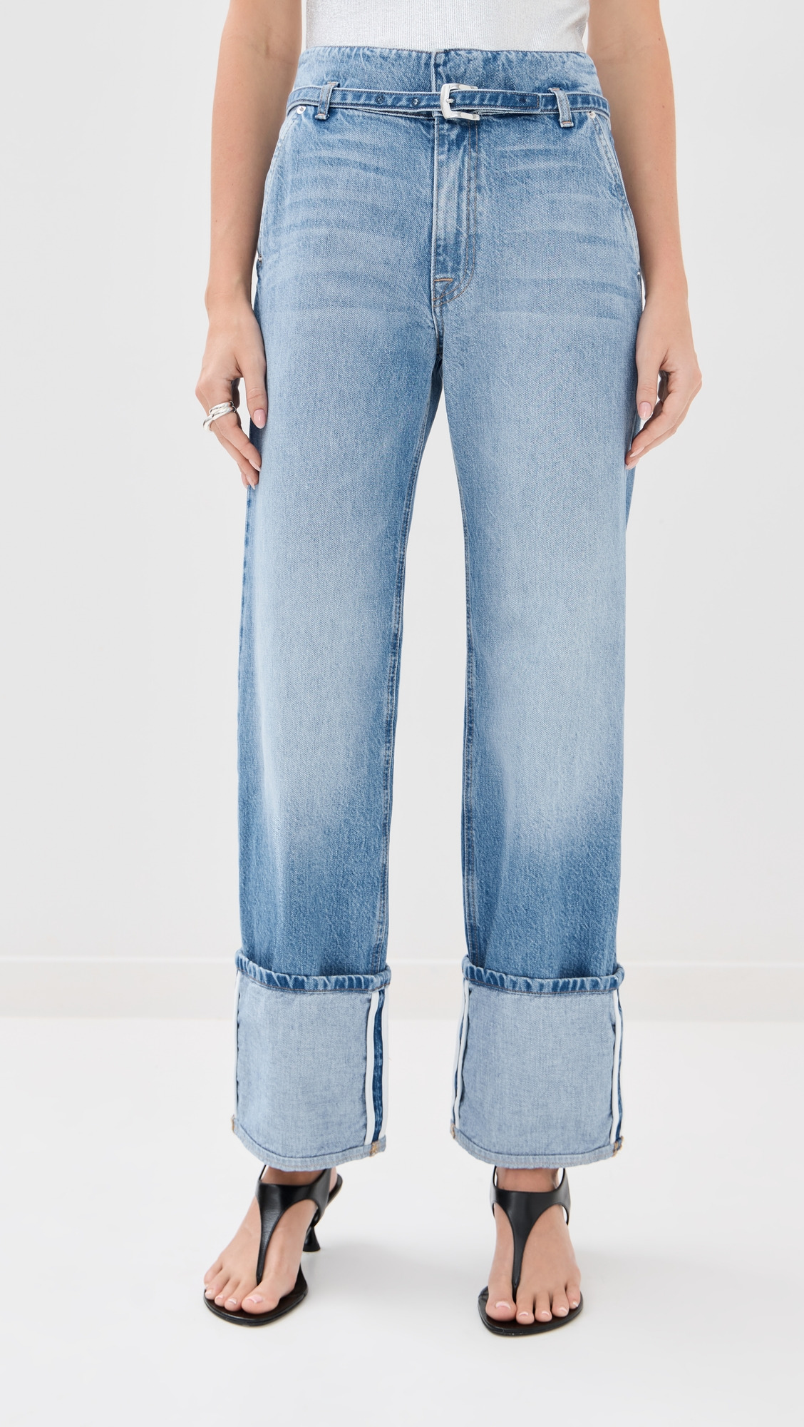 The Alexa Cuffed Jean with Combo Waistband - 6