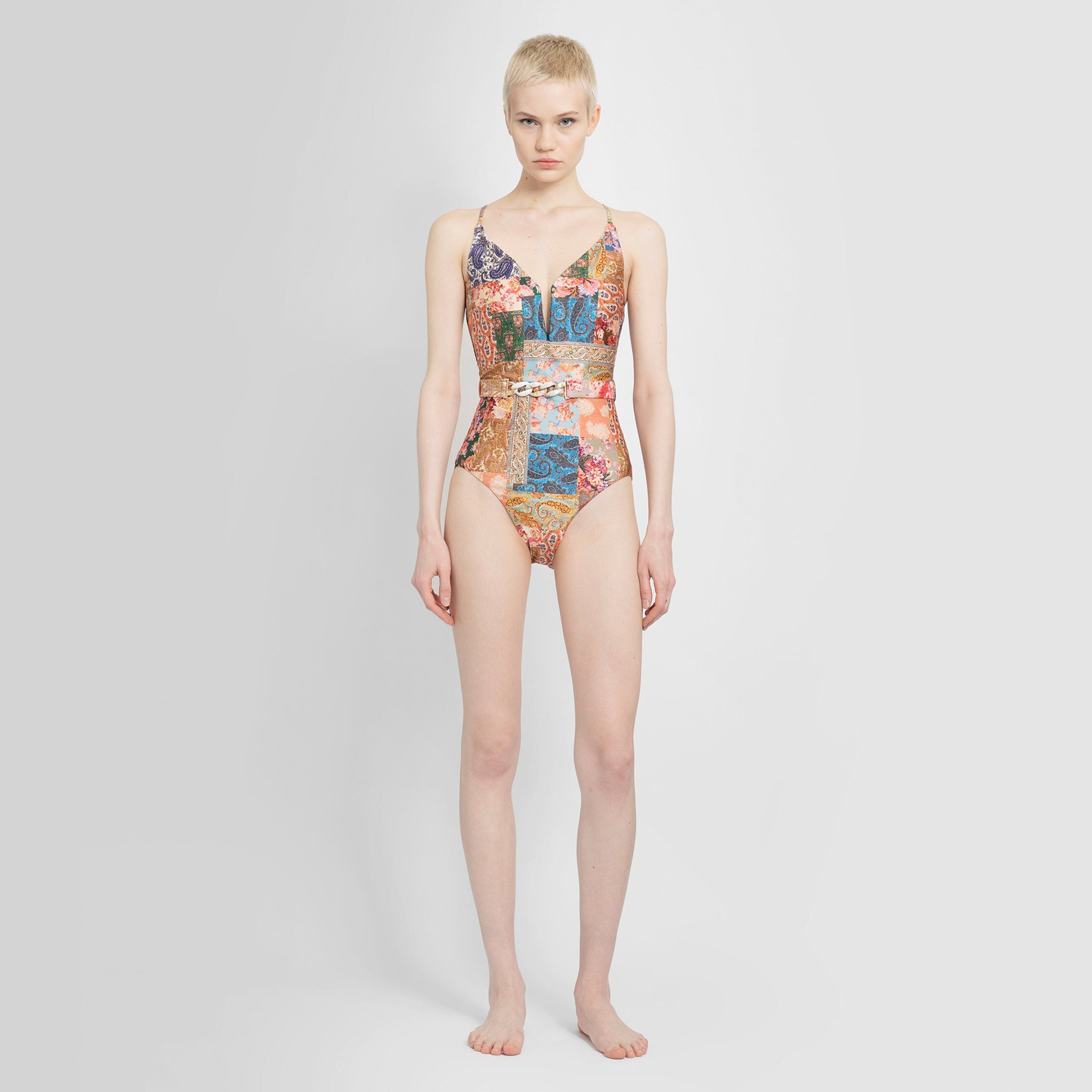ワンピース水着 ZIMMERMANN Woman Swimsuit Multicolor 3066WS241B MWF Zimmermann ZIMMERMANN WOMAN MULTICOLOR SWIMWEAR | antonioli