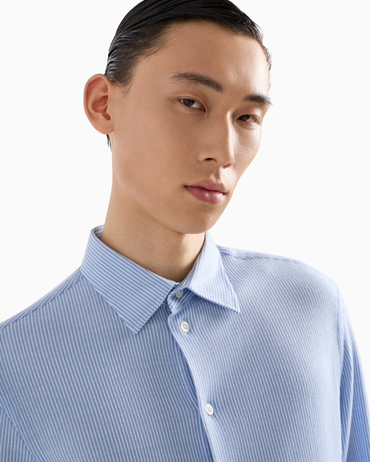 ASV Lyocell-blend striped jersey shirt - 5