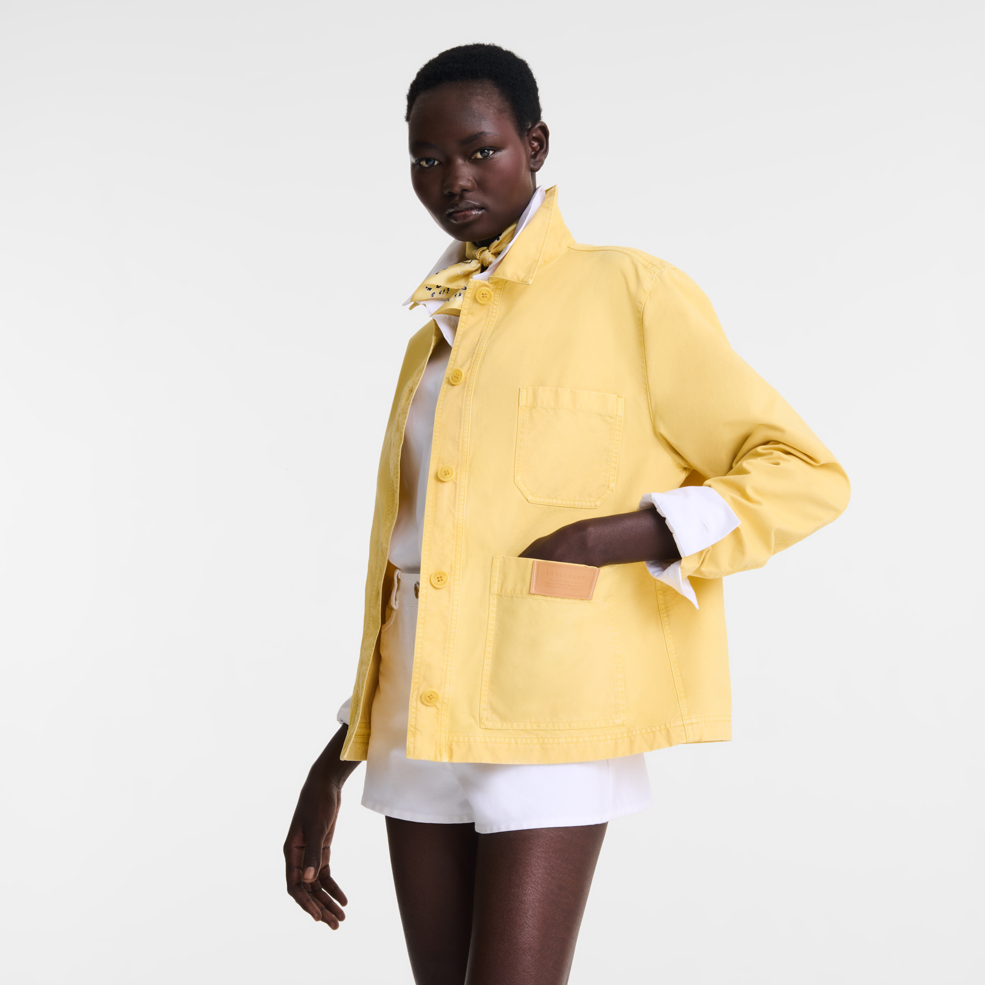 Jacket Yellow Chick - Overdyed cotton - 4