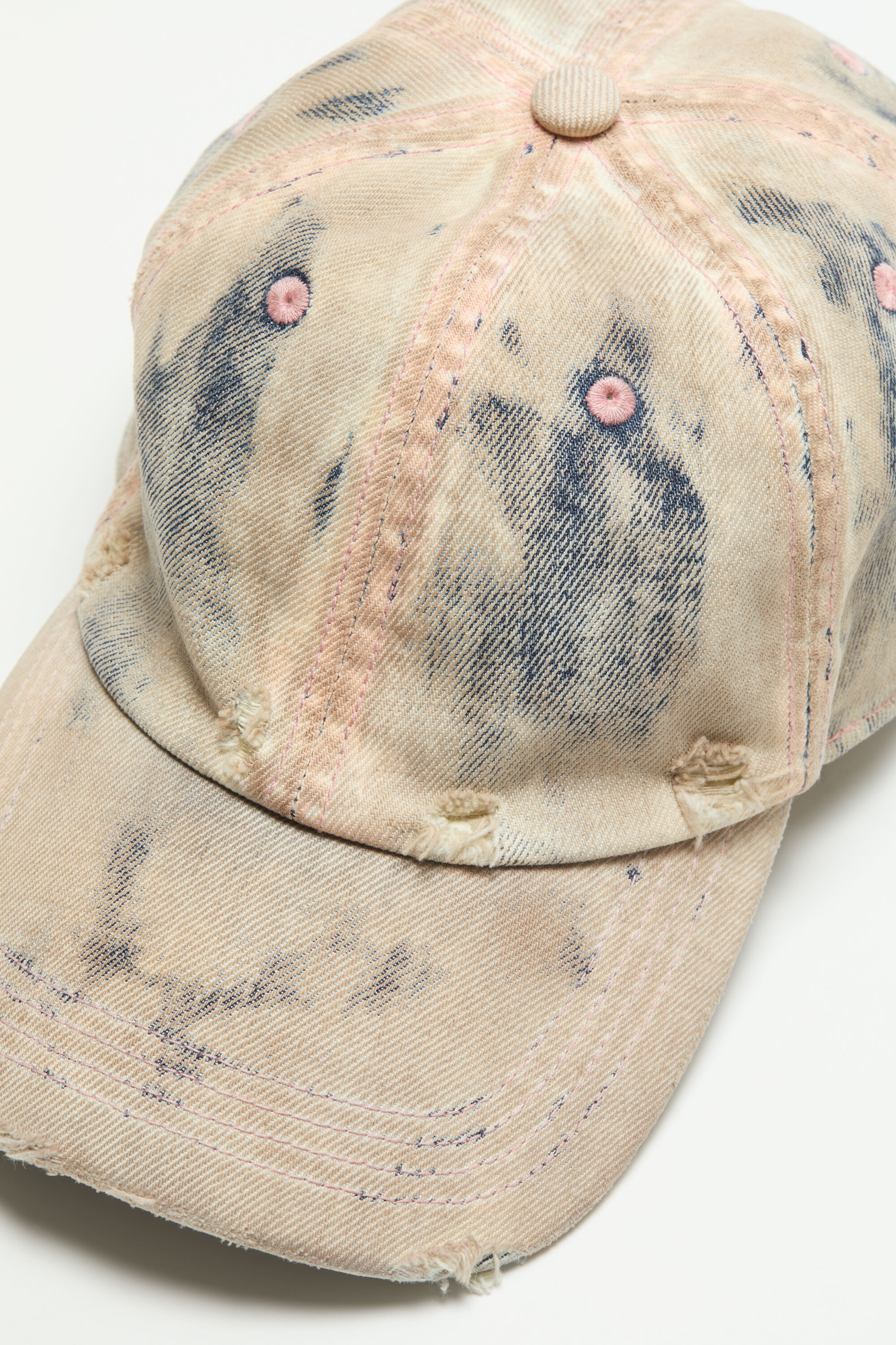 Cap coated denim - Dirty blue/aqua blue - 5