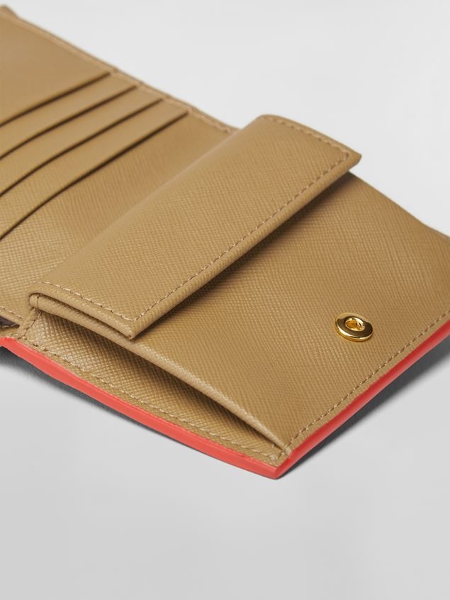 GREEN SAFFIANO CALFSKIN BI-FOLD WALLET - 5