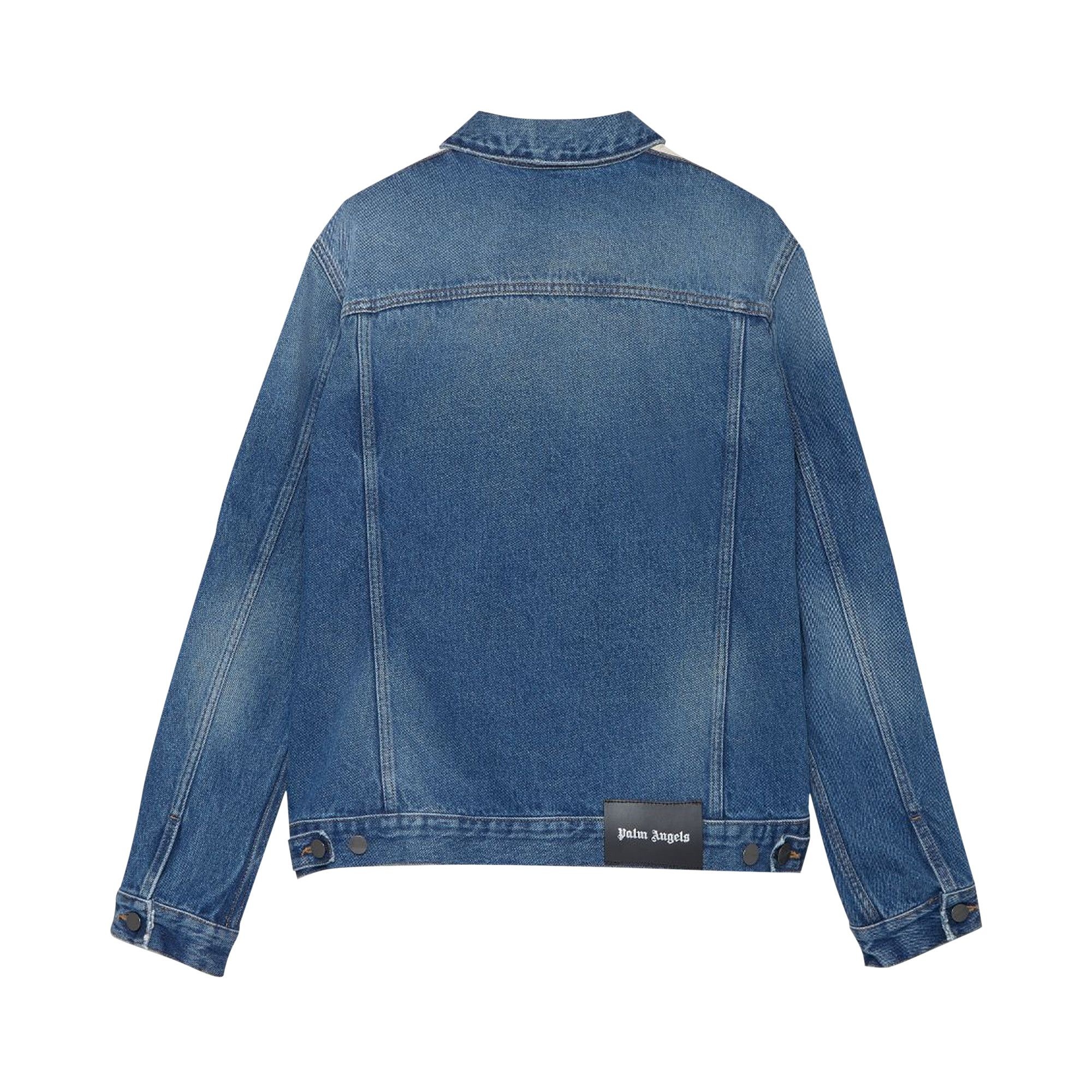 Palm Angels Track Denim Jacket 'Light Blue' - 2