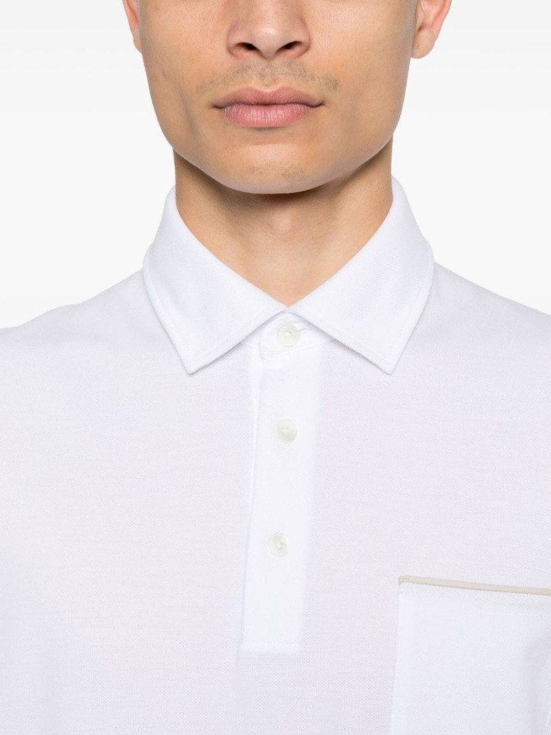 piqué-weave polo shirt 4