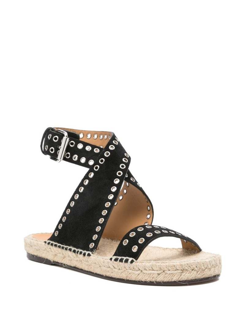 Isabel Marant eyelet-detailing suede espadrilles outlook