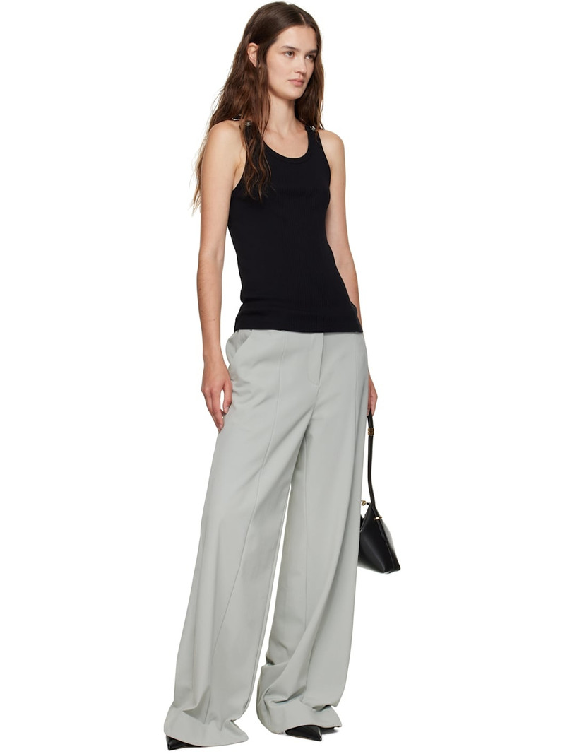 Jean Paul Gaultier Gray Tailoring Undershoe Straps Trousers outlook