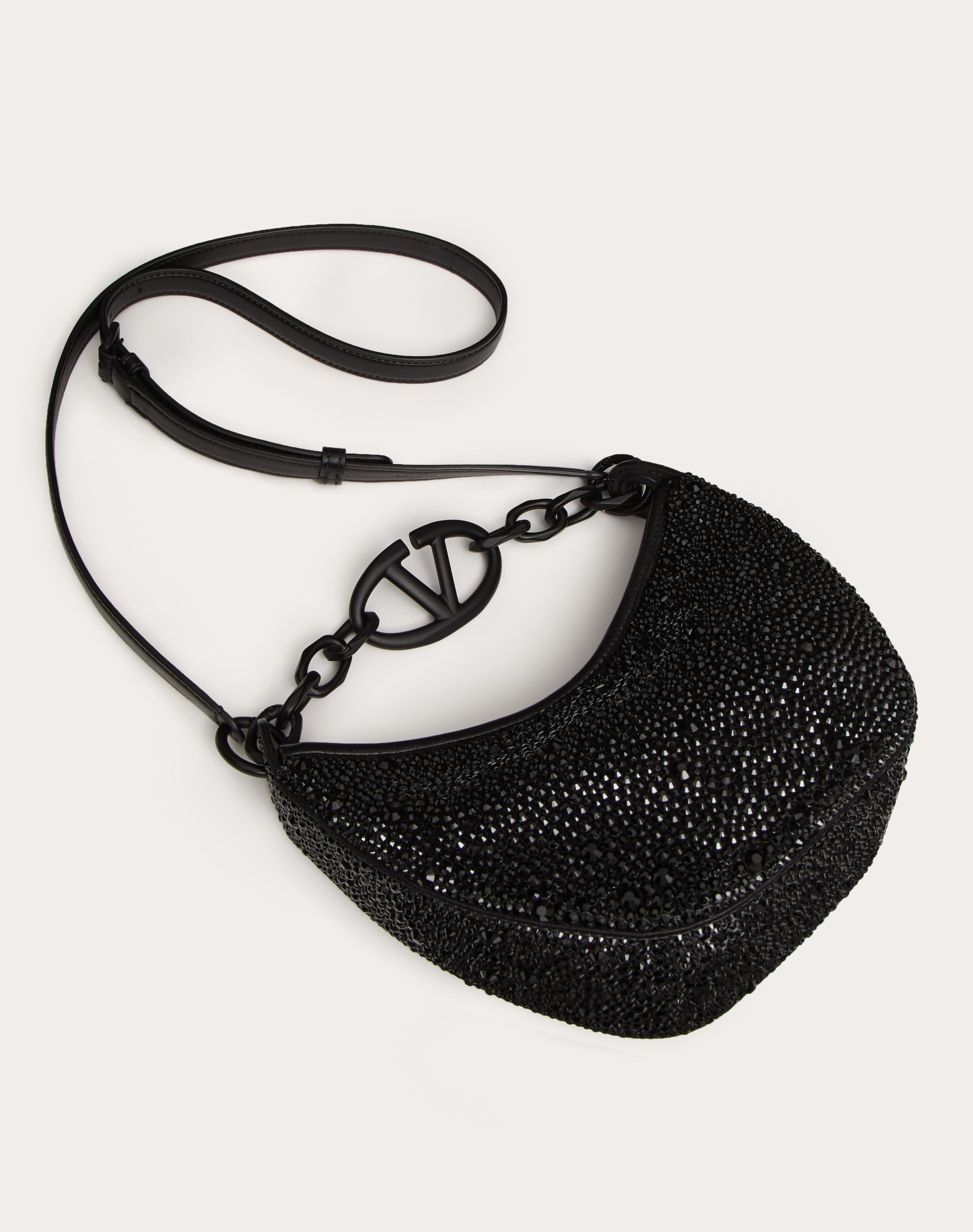 VLOGO MOON MINI HOBO BAG WITH RHINESTONES - 5