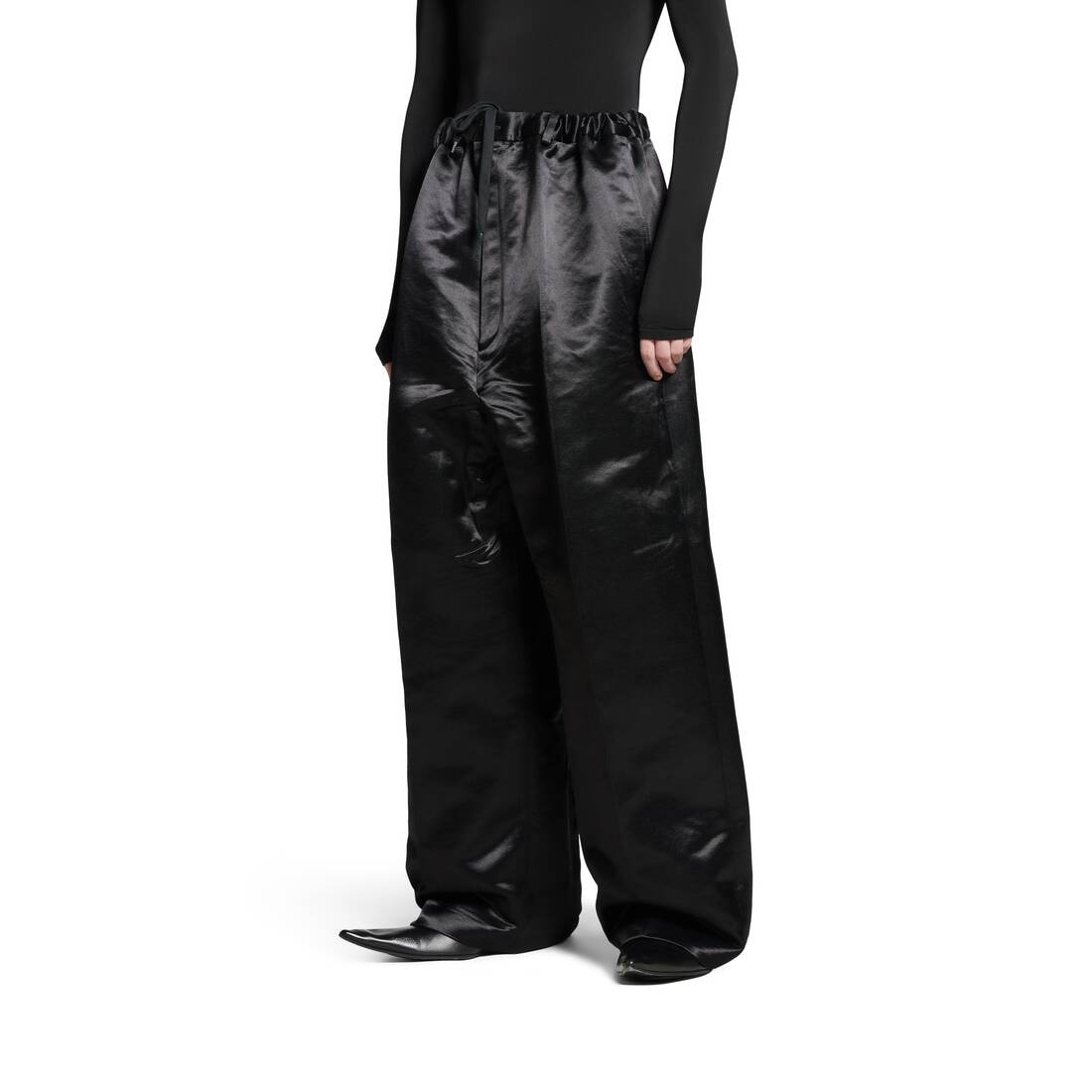 BALENCIAGA Large Fit Pants in Black | REVERSIBLE