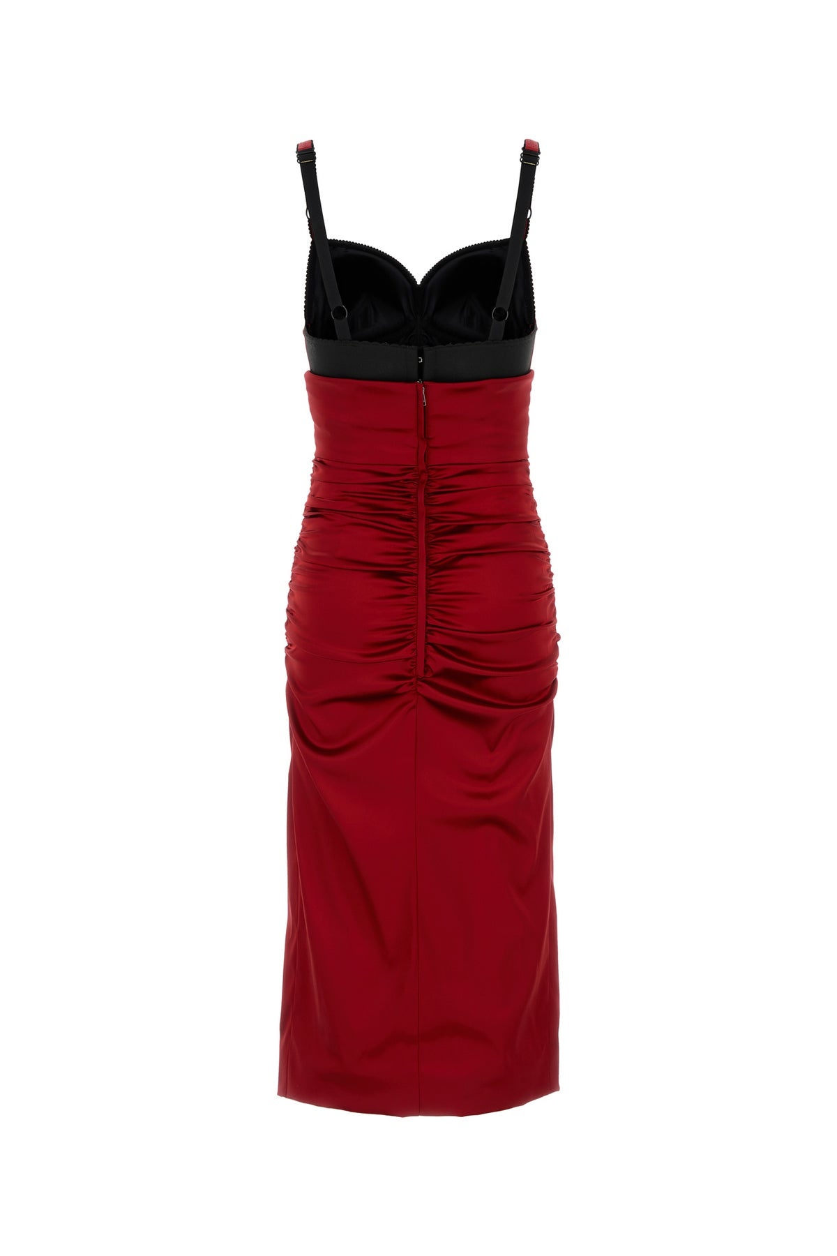 Red satin dress - 2