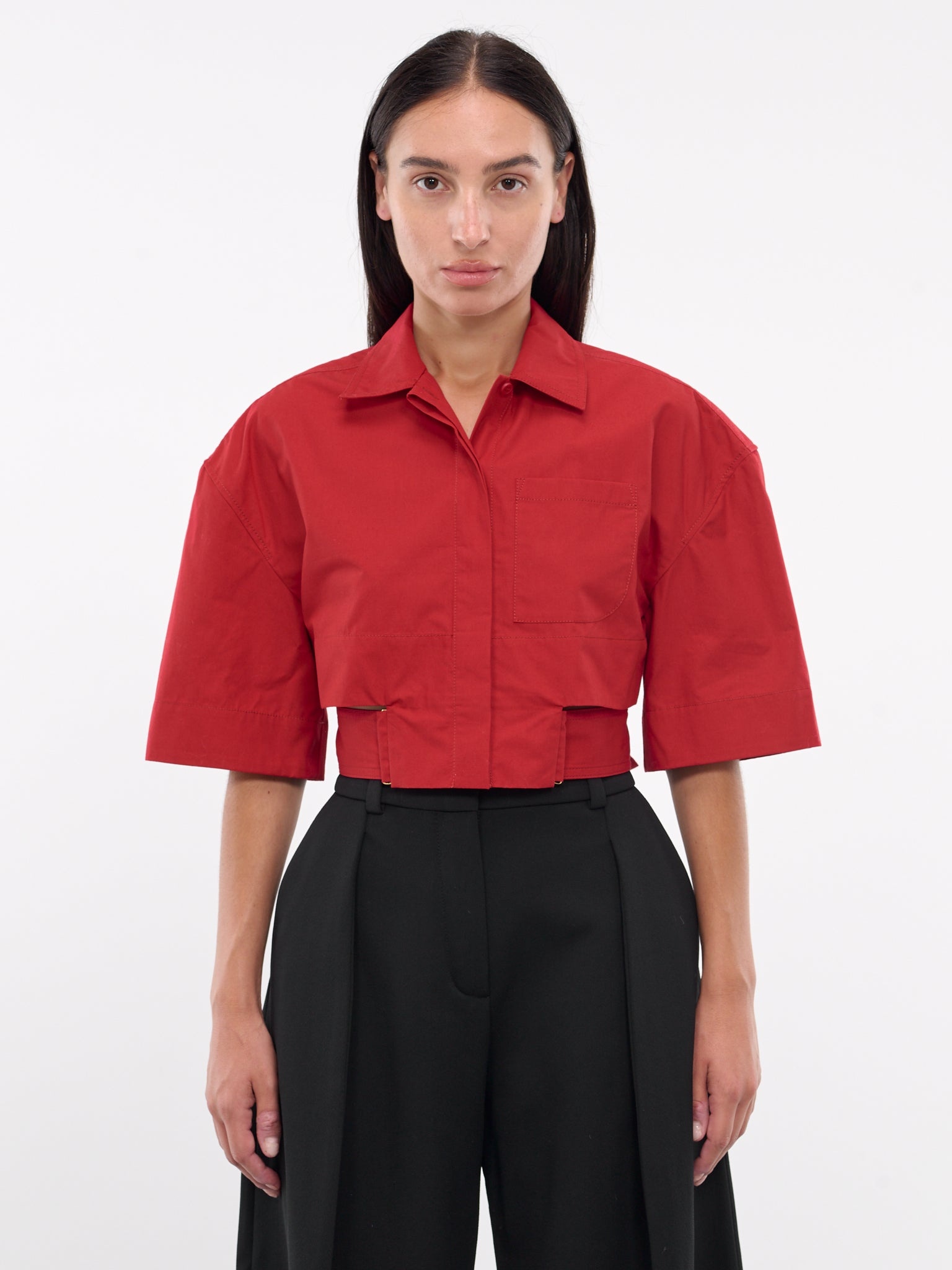JACQUEMUS La Chemise Courte Bari | hlorenzo | REVERSIBLE