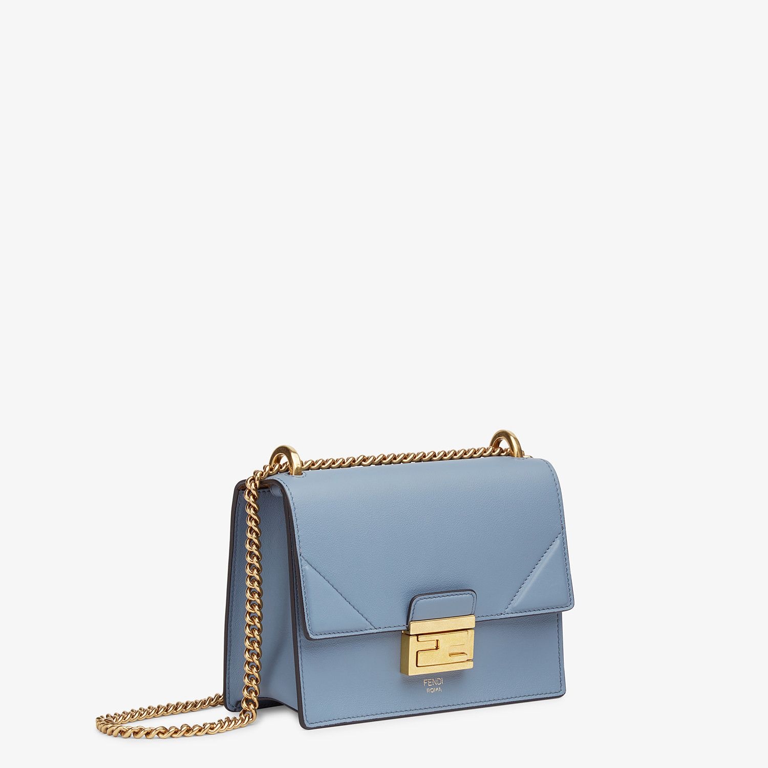 Light blue leather mini-bag - 3