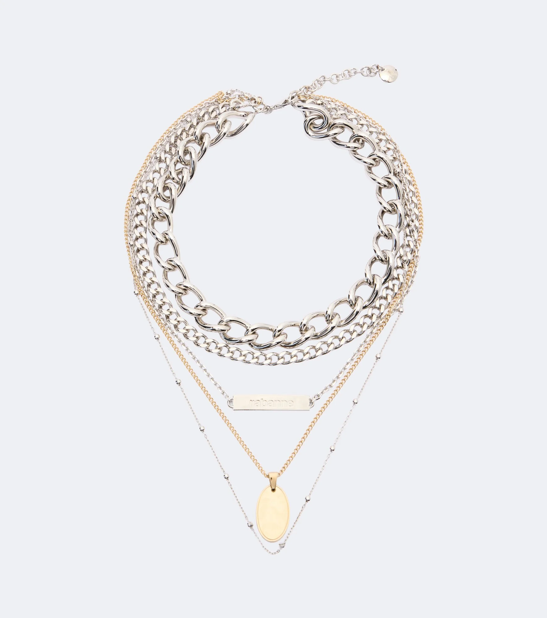 Layered chain necklace - 1