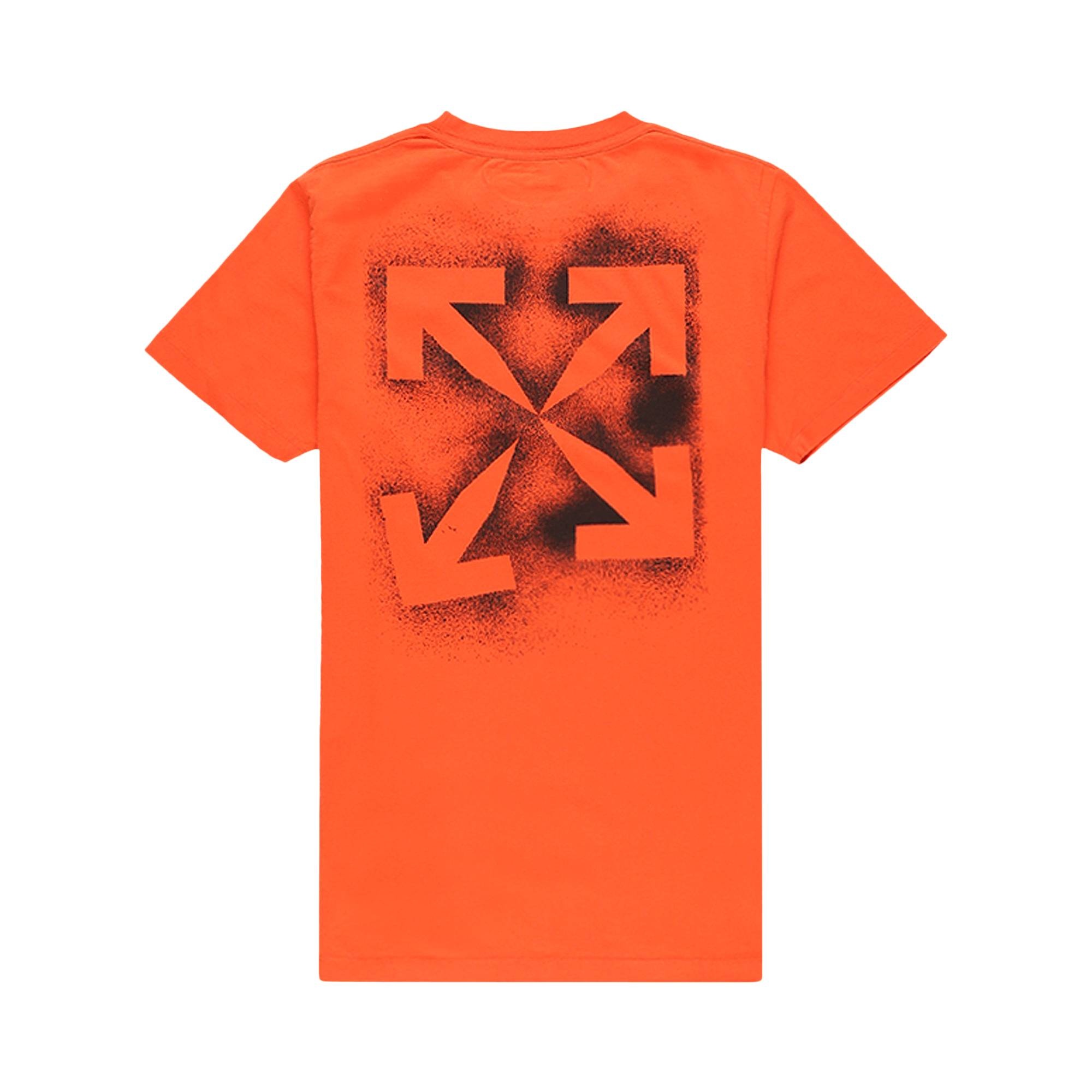 Off-White Stencil Slim Tee 'Orange/Black' - 2