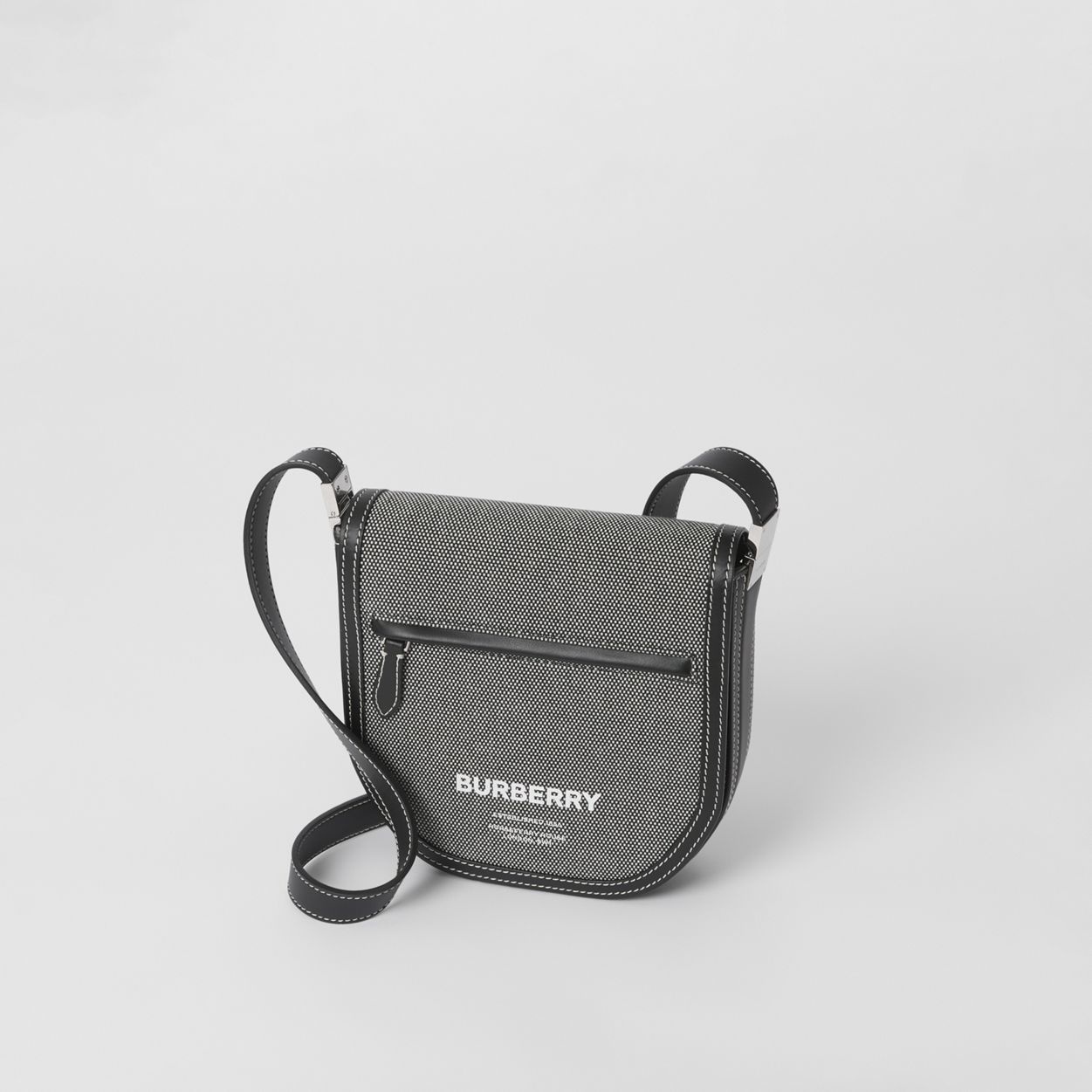 Mini Horseferry Print Cotton Olympia Crossbody Bag - 5