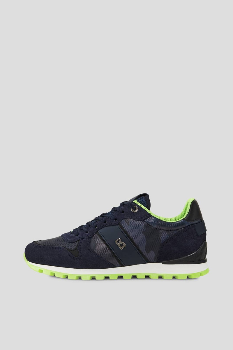 PORTO SNEAKER IN NAVY BLUE/LIME 1