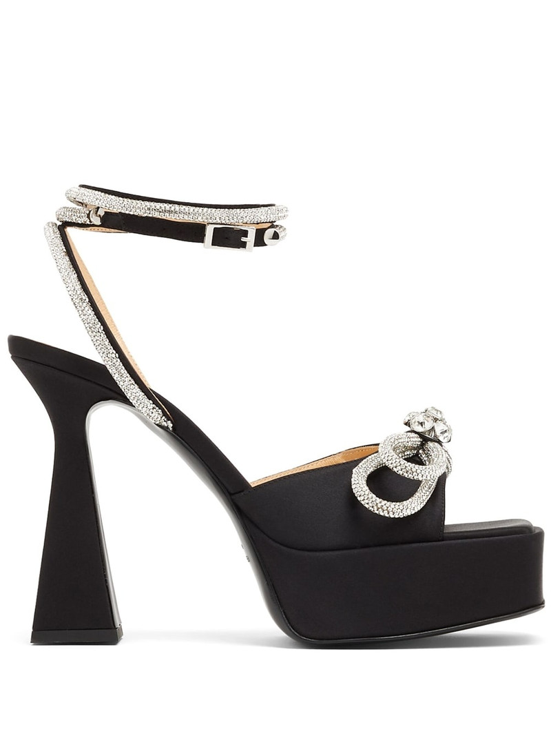 Double Bow 140mm platform sandals 1