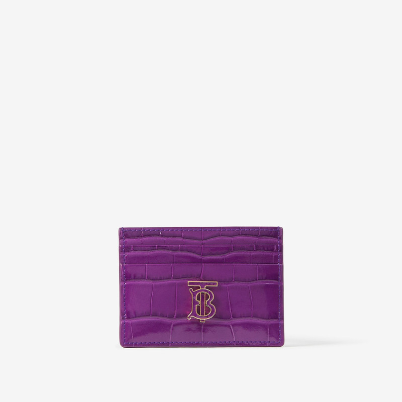 Embossed Leather TB Card Case 1