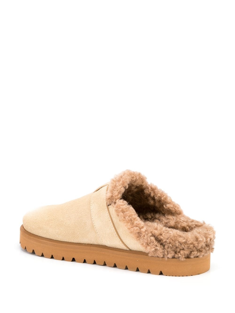 buckle-detail round-toe mules - 3