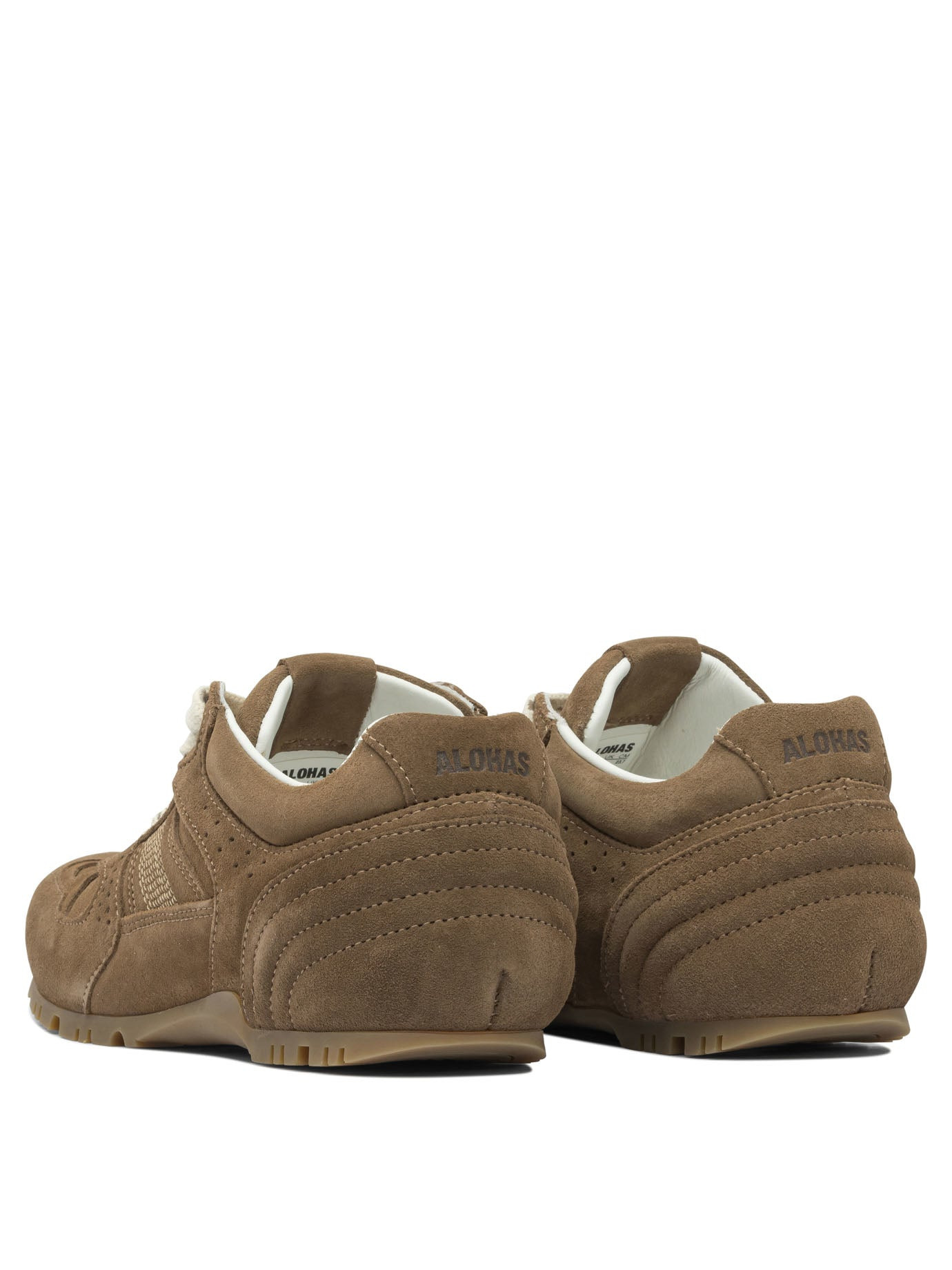 Alohas - Alohas Tb.56 Suede Cream Leather Sneakers - 4