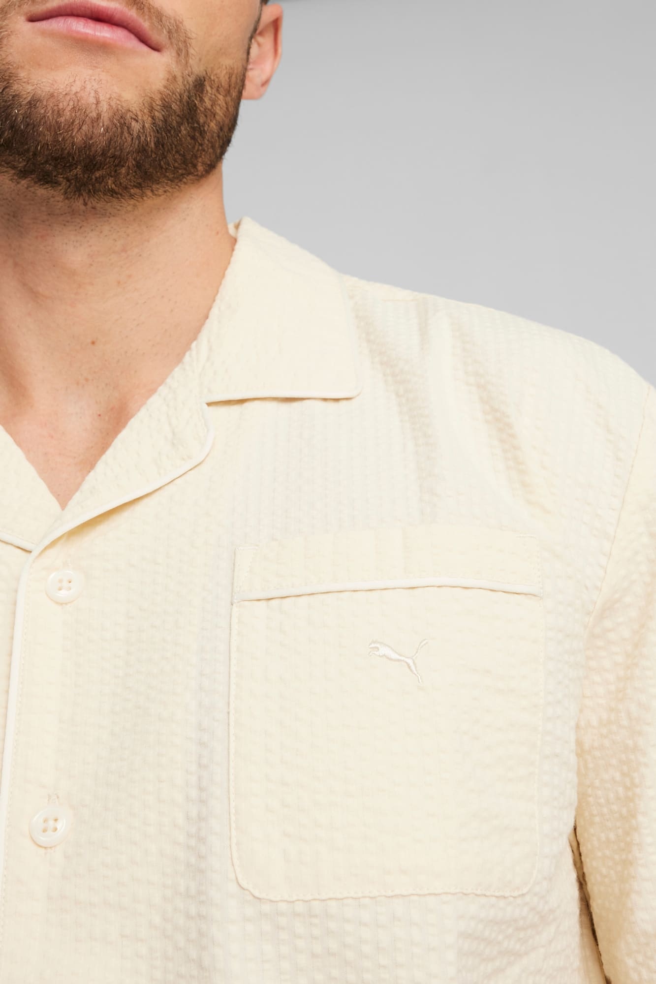 MMQ Men's Seersucker Shirt - 4