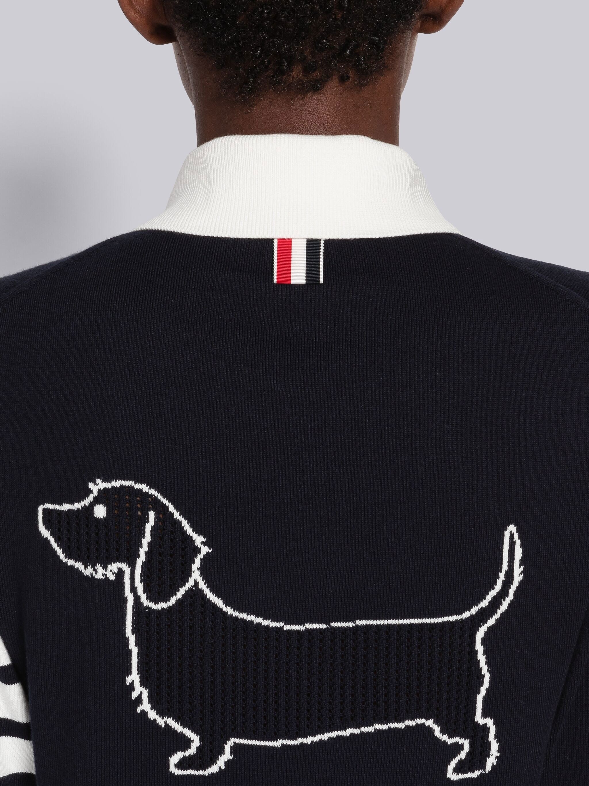 Cotton Hector Pointelle 4-Bar Polo - 6