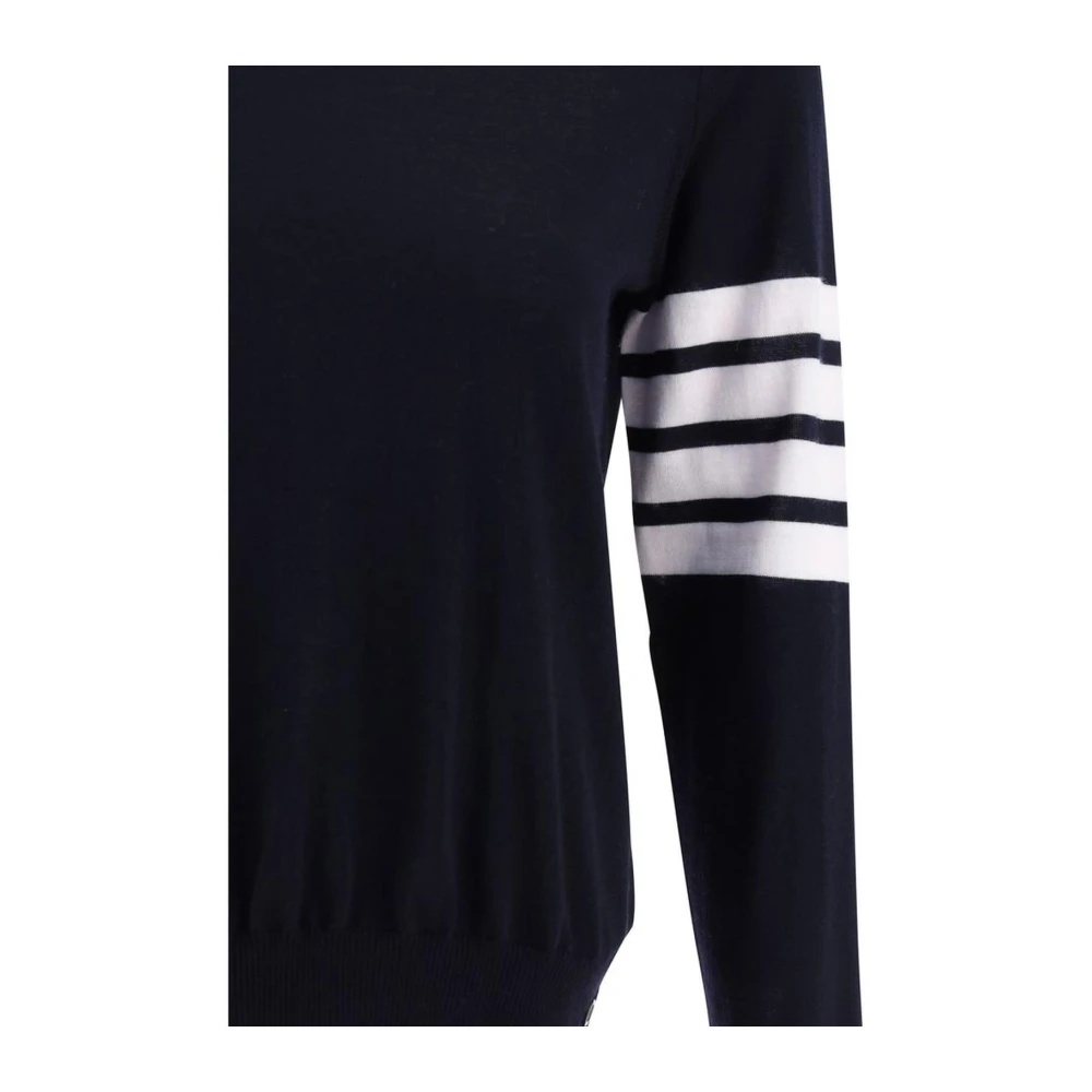 STRIPED WOOL SWEATER WITH SIDE BUTTONS - 3