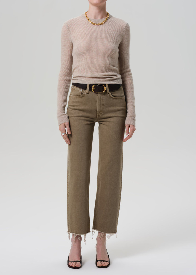 Palma Straight Raw Hem In Bezal - 1