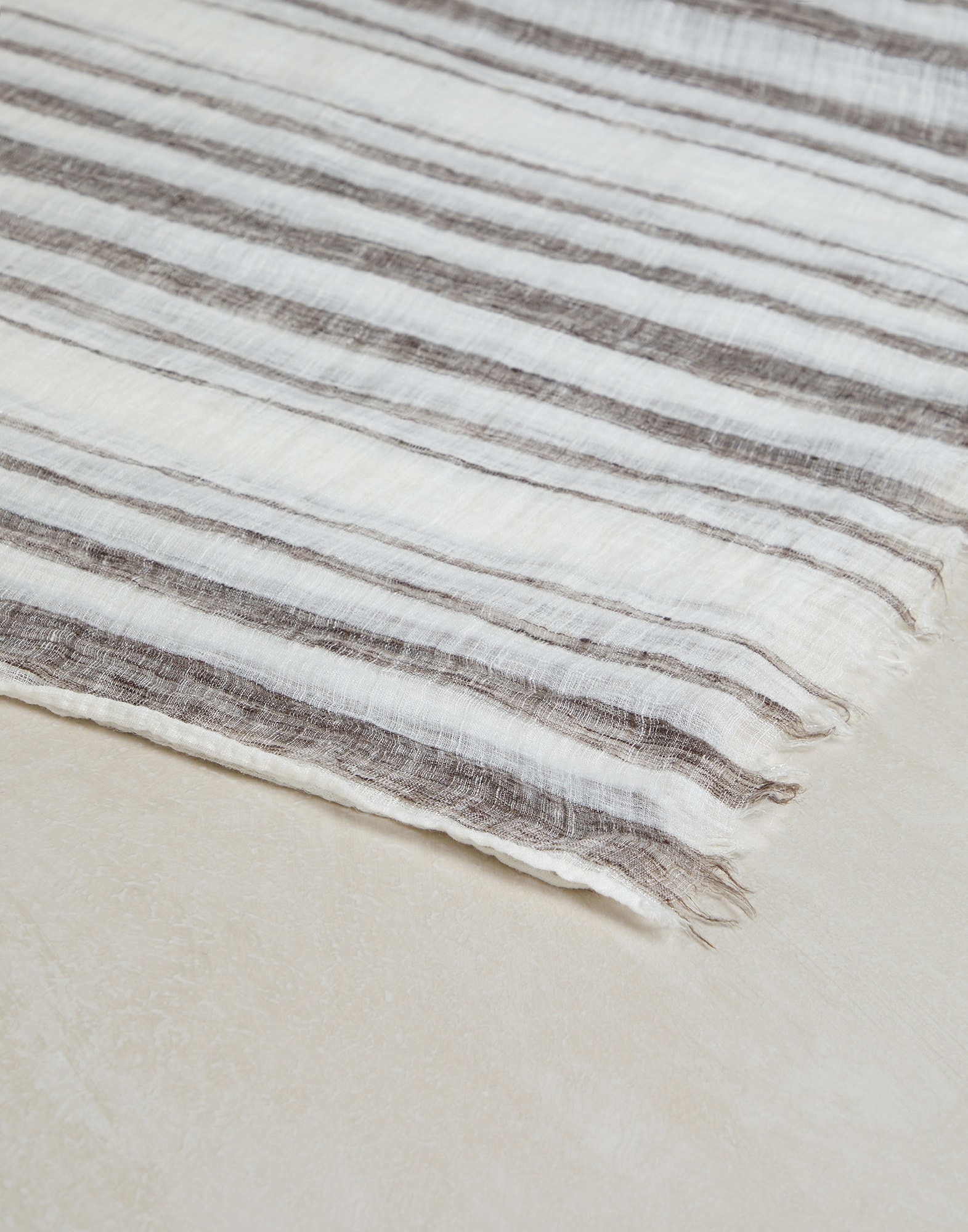 Sparkling stripe linen scarf - 2