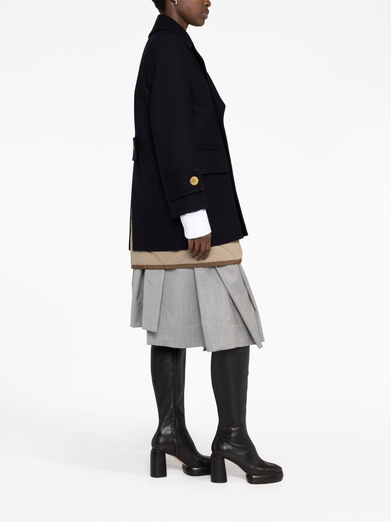 layered double-breasted coat 6