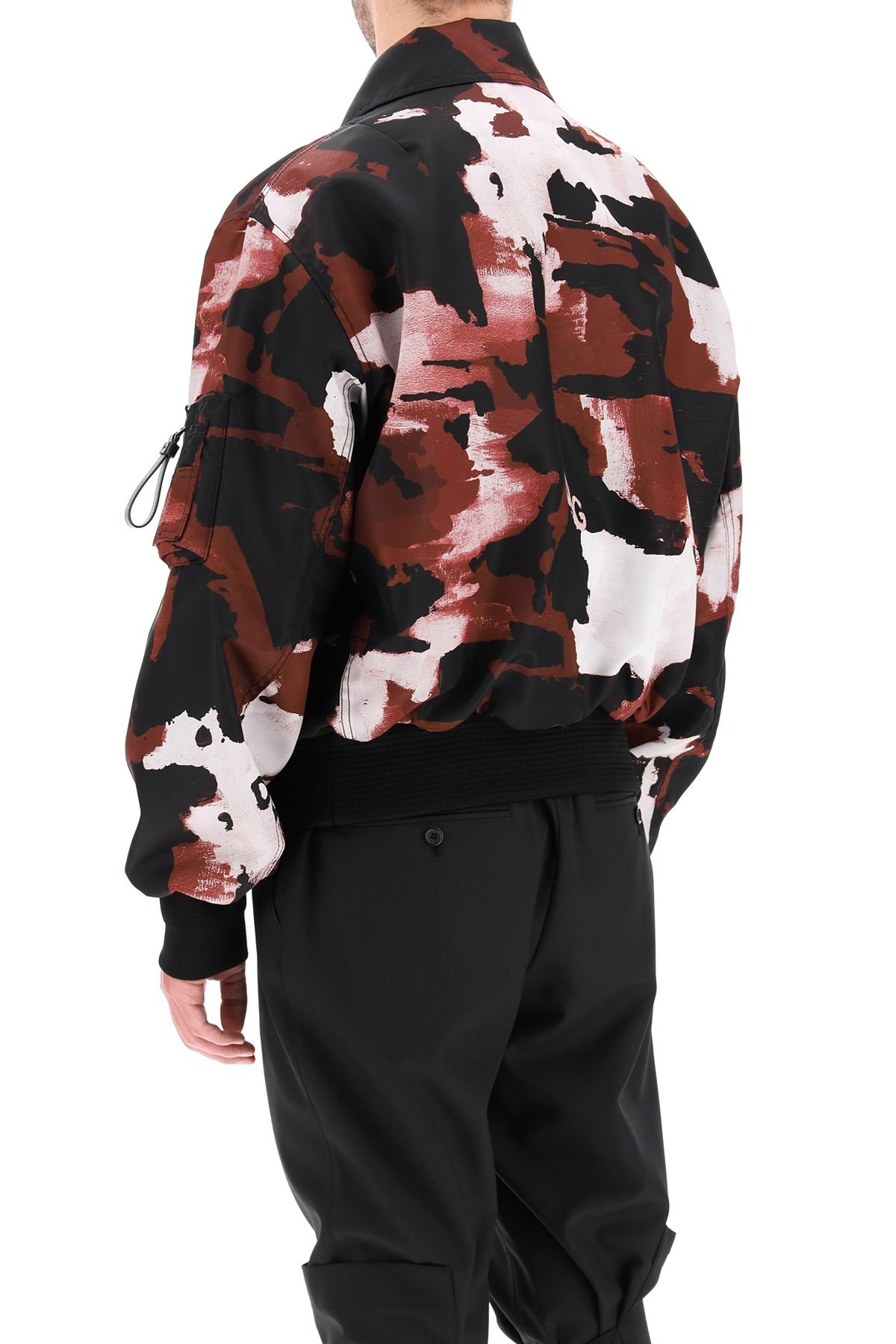 CAMOUFLAGE NYLON BOMBER JACKET - 4