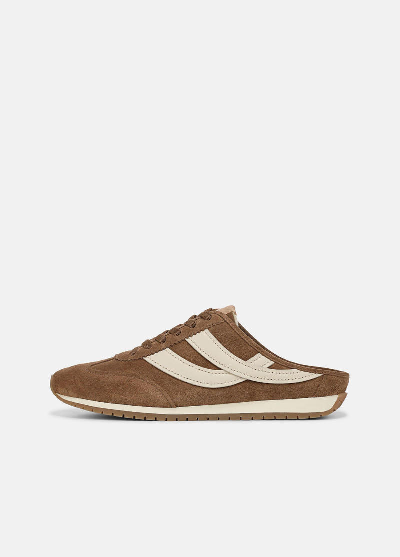 Oasis Suede & Leather Runner Mule 1