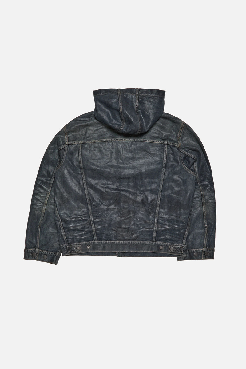 Denim jacket with hood - Black 7