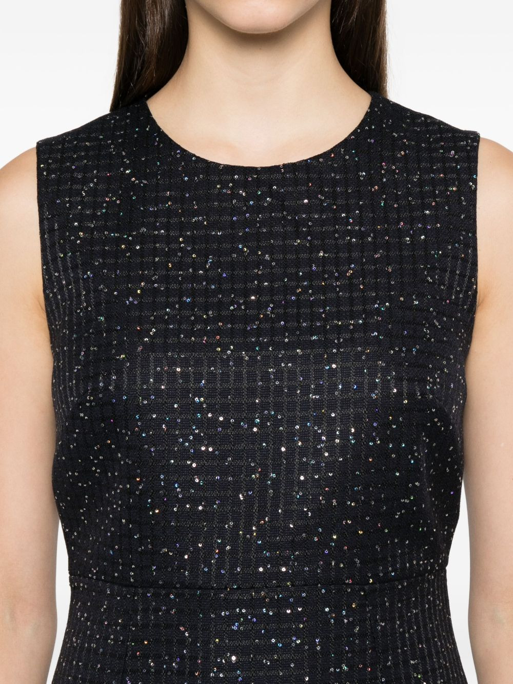 sleeveless sequined dress - 5