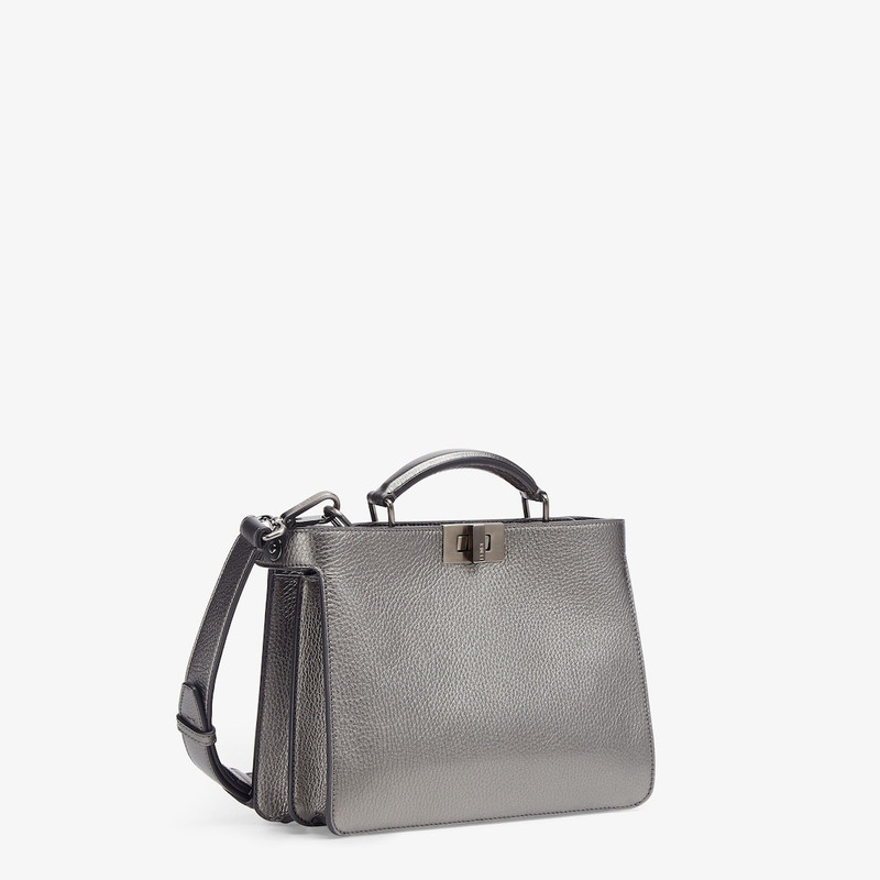 Gray leather bag 3