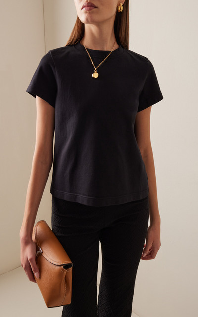 HIGH SPORT Raff Cotton-Blend Knit T-Shirt black outlook