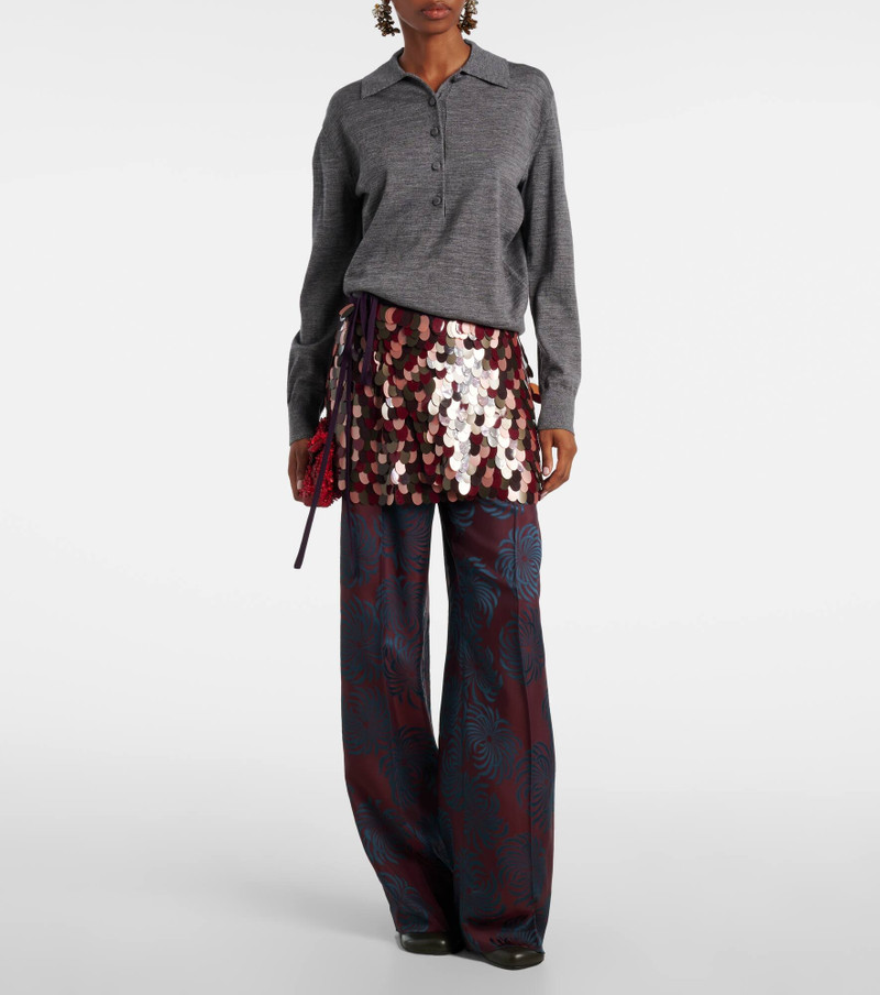 Dries Van Noten Wool polo sweater outlook